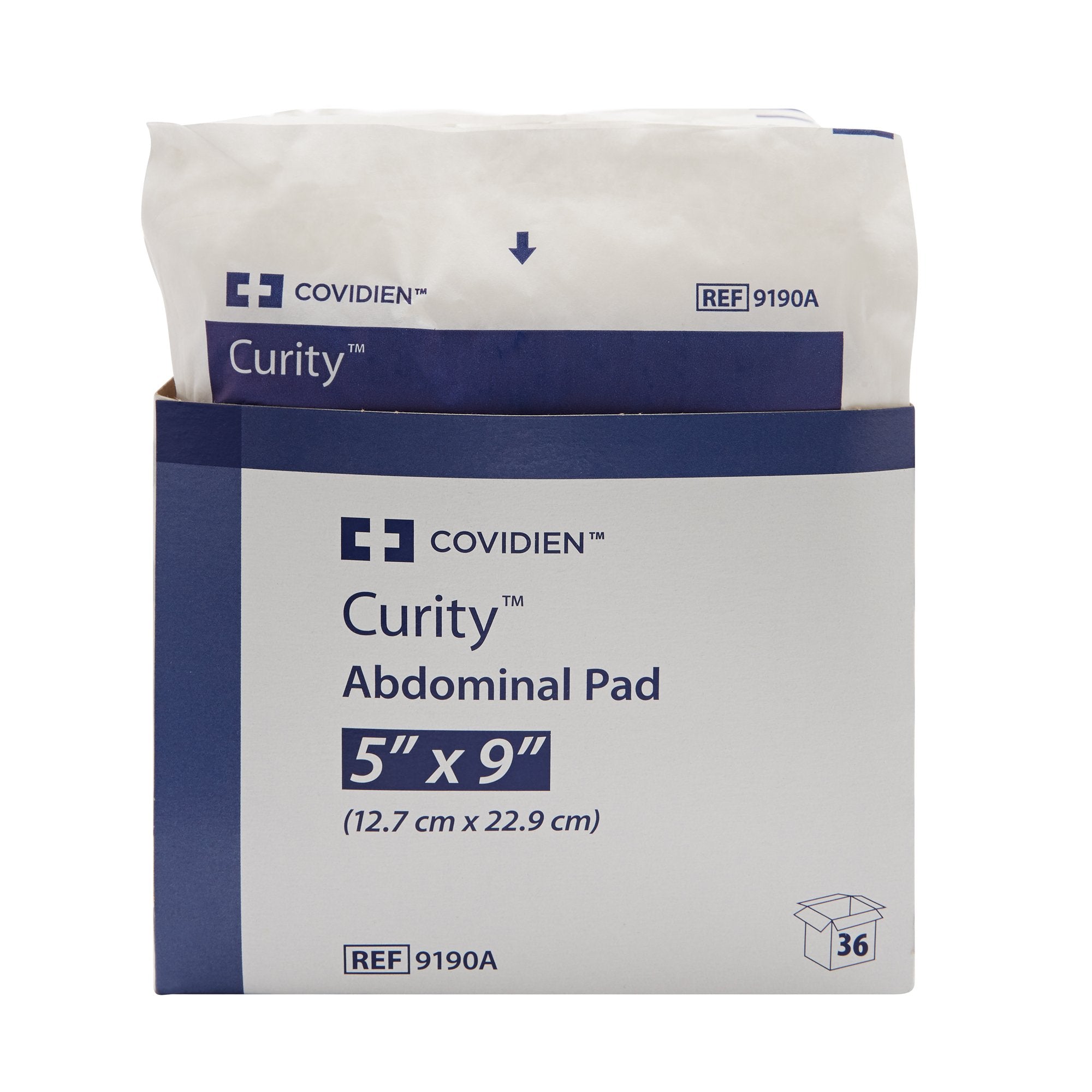 Abdominal Pad Curity™ 5 X 9 Inch 1 per Pack Sterile Rectangle