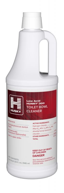Low Acid Husky® Toilet Bowl Cleaner Acid Based Manual Pour Liquid 32 oz. Bottle Sassafras Scent NonSterile