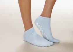 Slipper Socks Care-Steps® X-Large Gray Ankle High