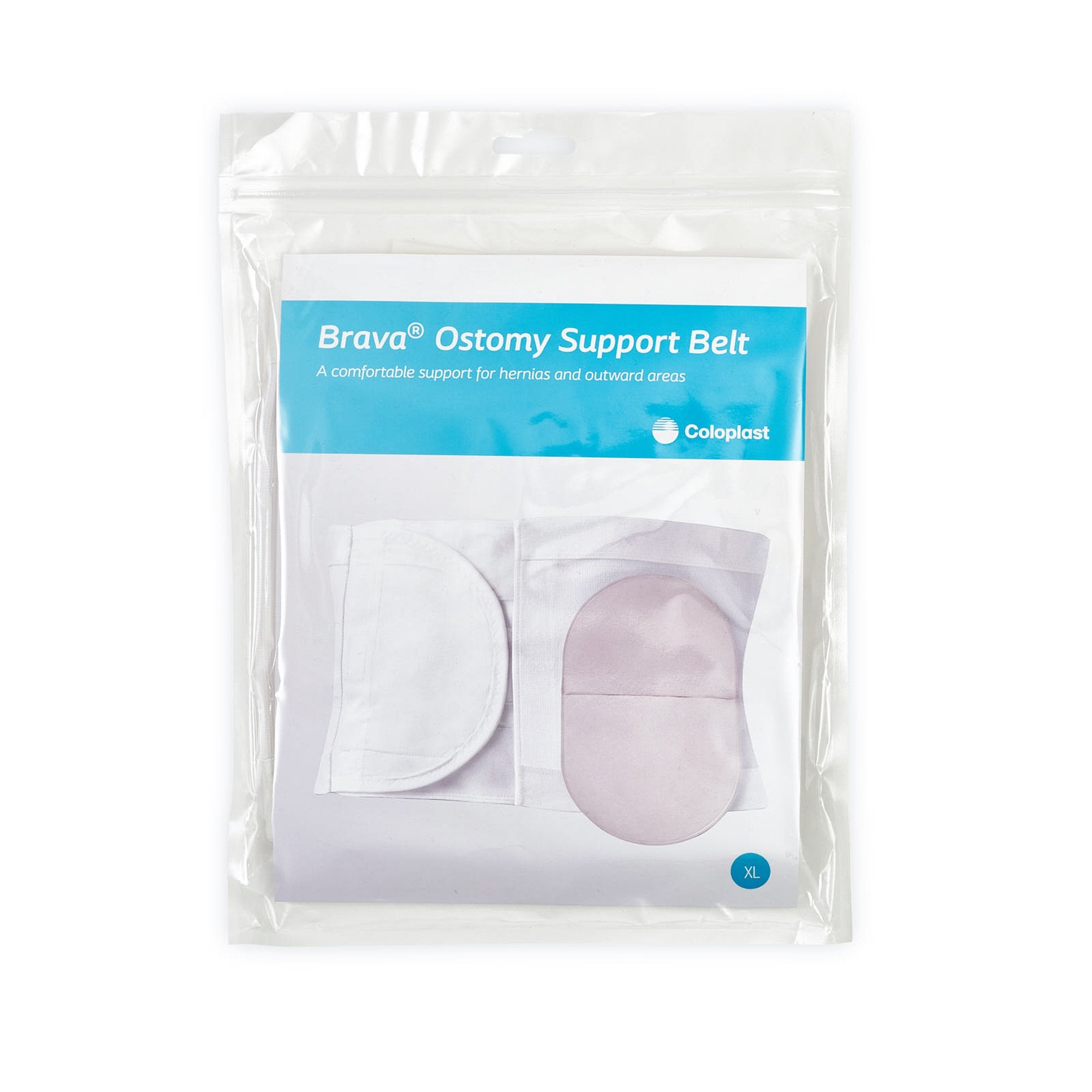 Ostomy Support Belt Brava® X-Large, 37 to 42 Inch Waist, White
