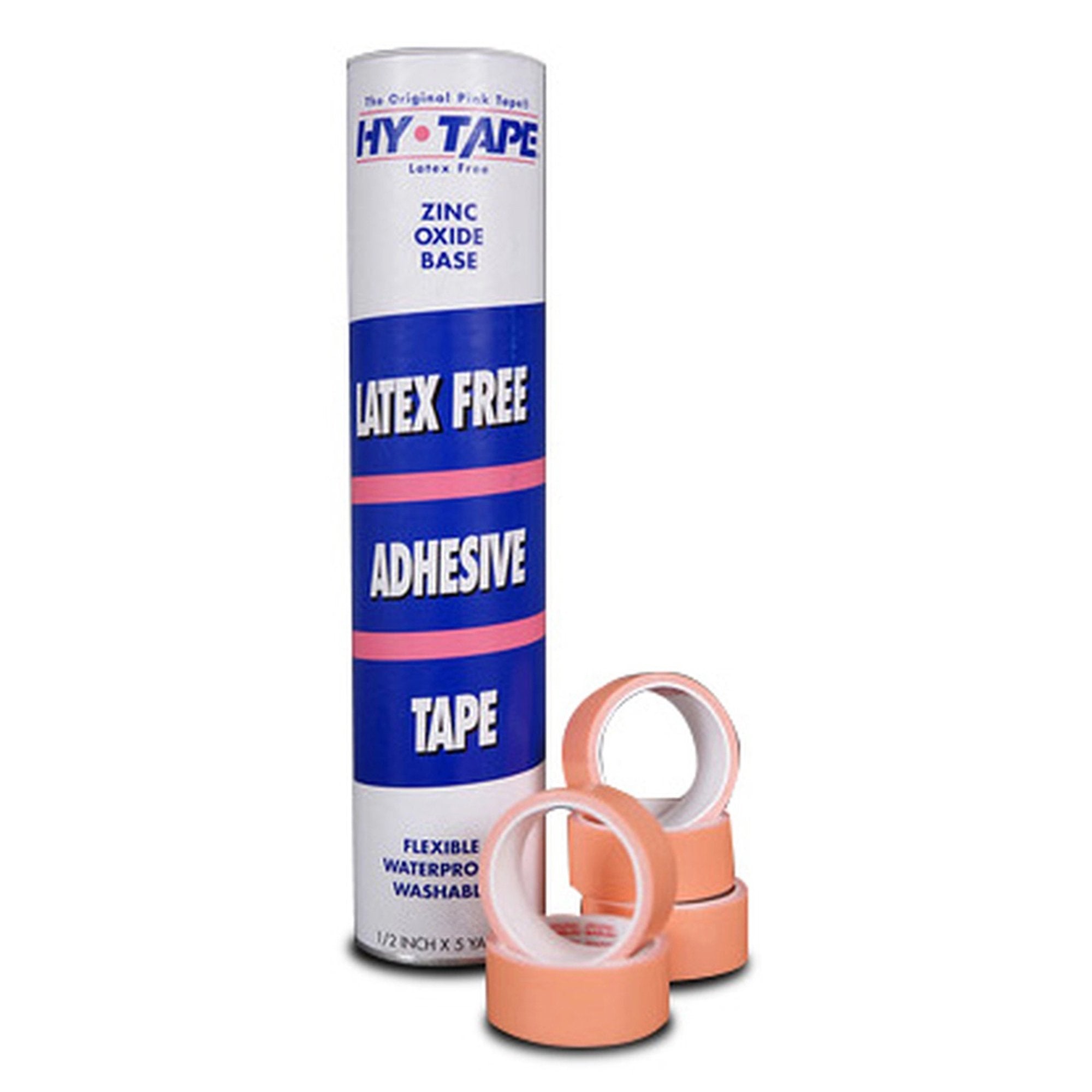 Waterproof Medical Tape Hy-Tape® Pink 1 Inch X 5 Yard Zinc Oxide Adhesive Zinc Oxide NonSterile