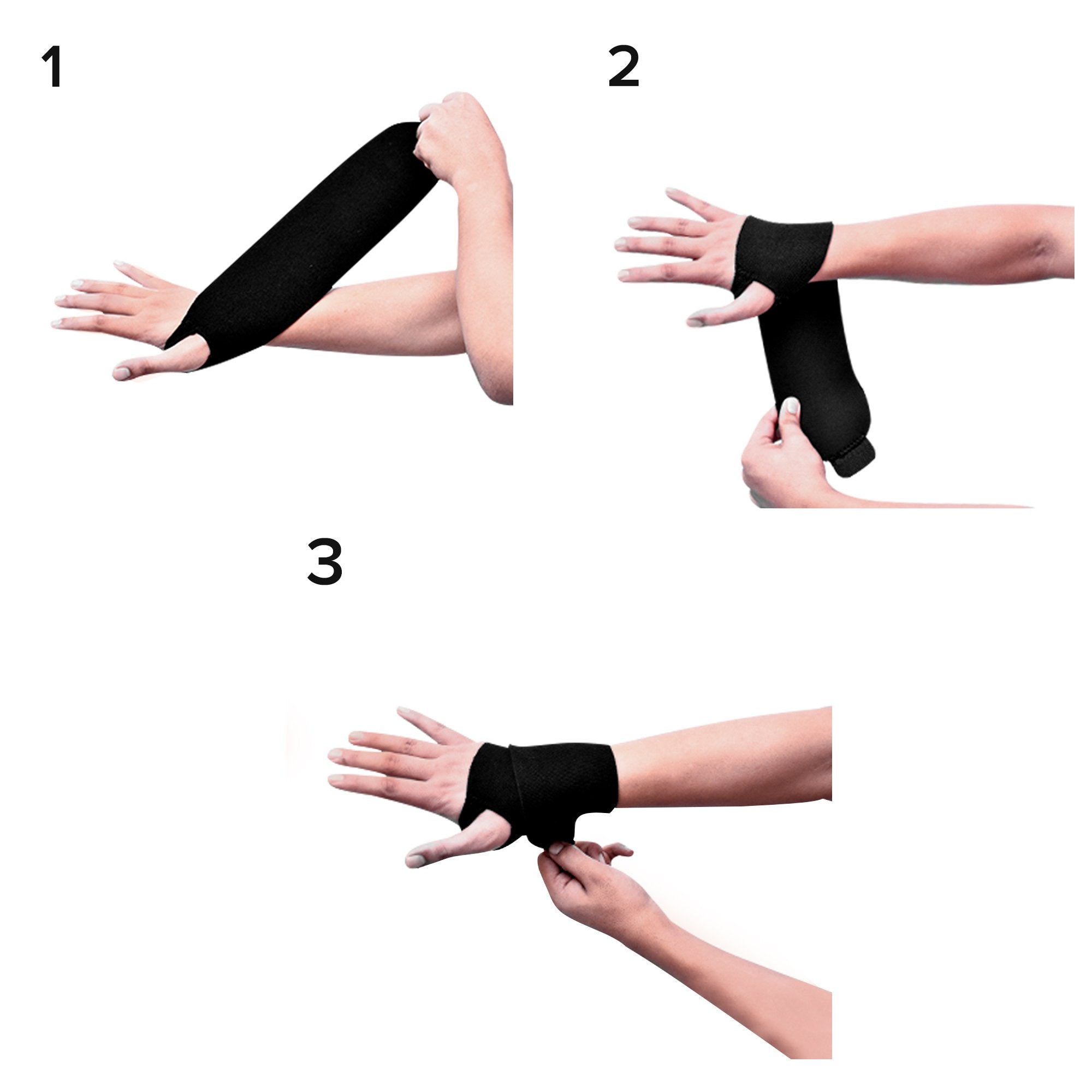 Wrist Support 3M™ Futuro™ Sport Wraparound Neoprene / Nylon / Polyester Left or Right Hand Black One Size Fits Most