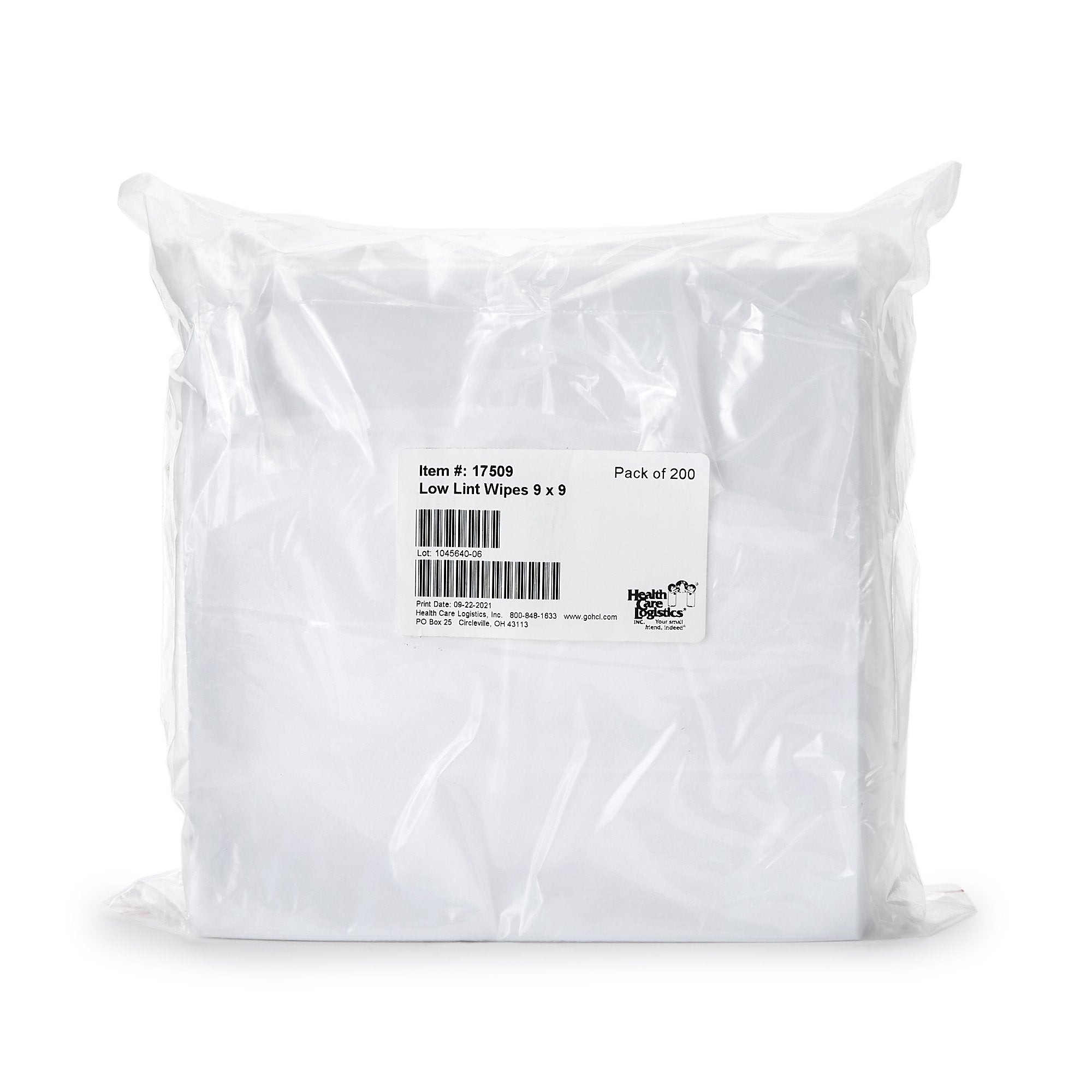 Task Wipe Health Care Logistics® White NonSterile 9 X 9 Inch Disposable