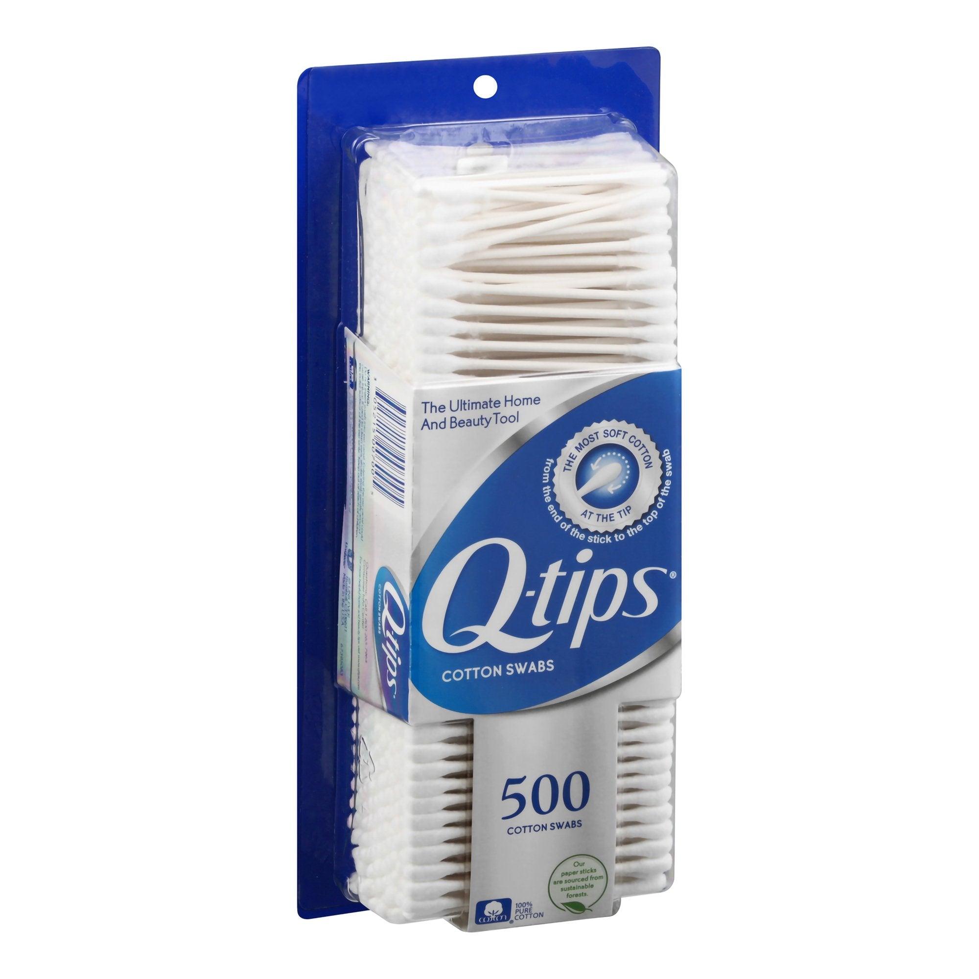 Swabstick Q-Tip® Cotton Tip Cotton Shaft 3 Inch NonSterile 500 per Pack