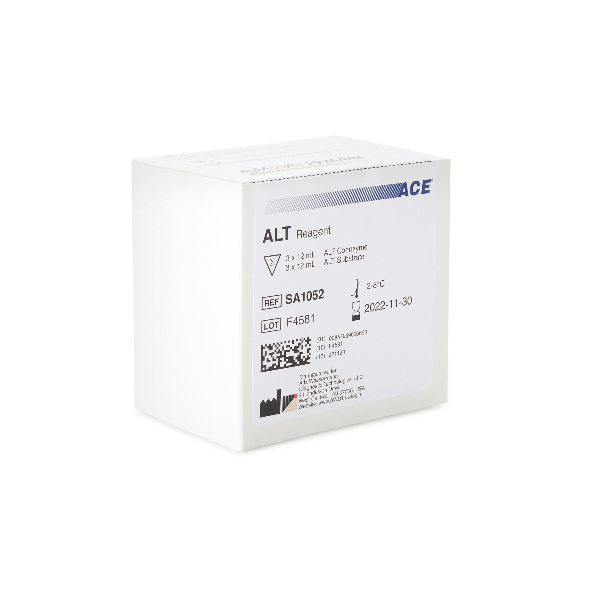 General Chemistry Reagent Alanine Aminotransferase (ALT) For ACE Axcel / ACE Alera Clinical Chemistry Systems 450 Tests