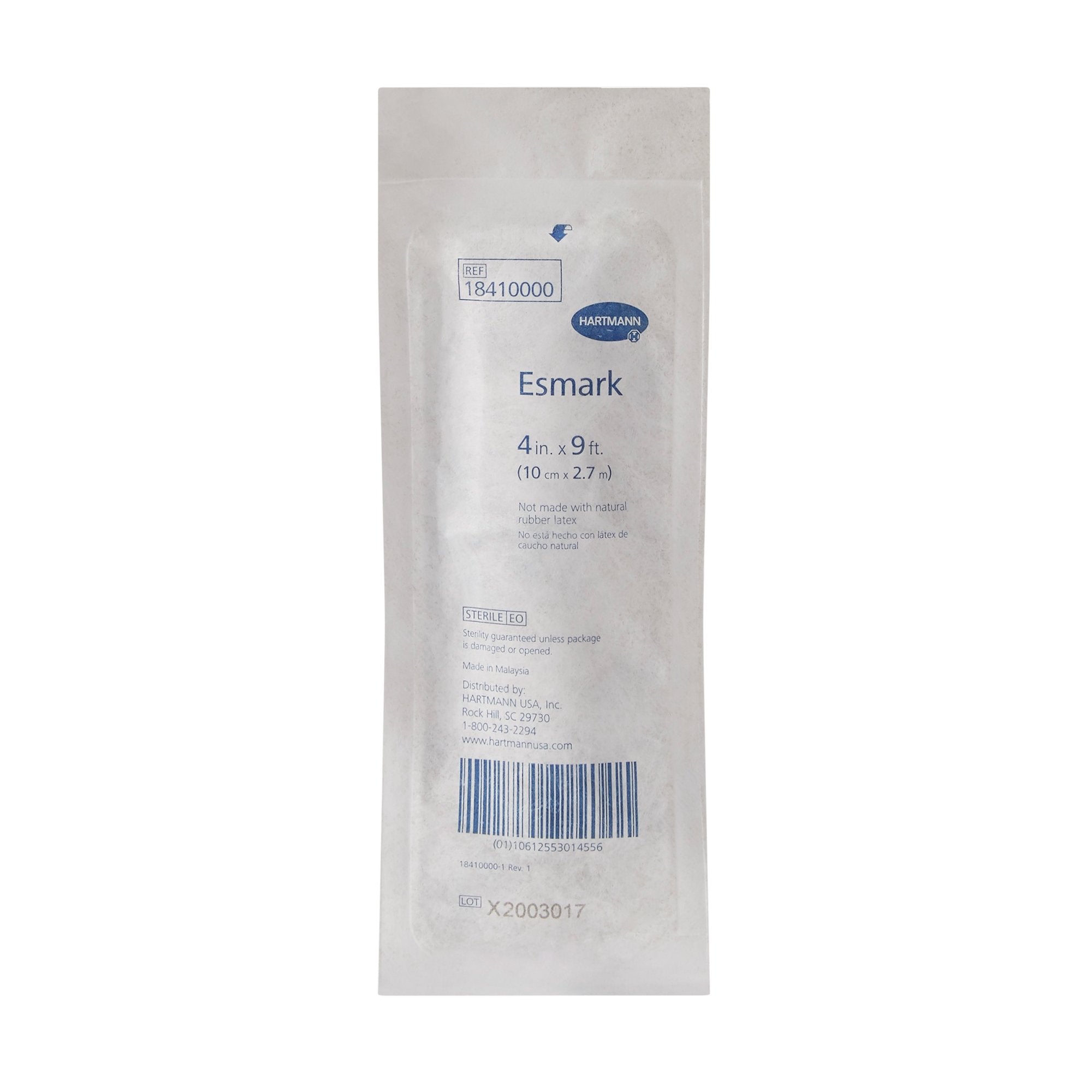 Esmark Compression Bandage Esmark LF 4 Inch X 3 Yard No Closure White Sterile High Compression