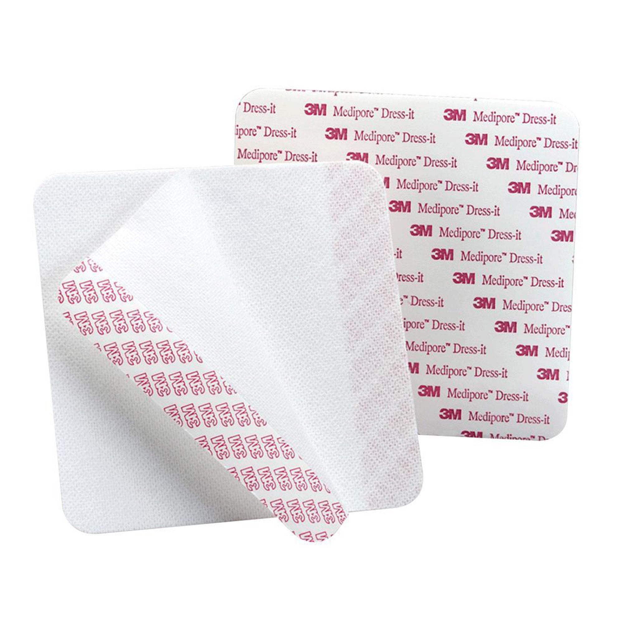 Dressing Retention Tape with Liner 3M™ Medipore™ Dress-It White 3-7/8 X 4-5/8 Inch Soft Cloth NonSterile