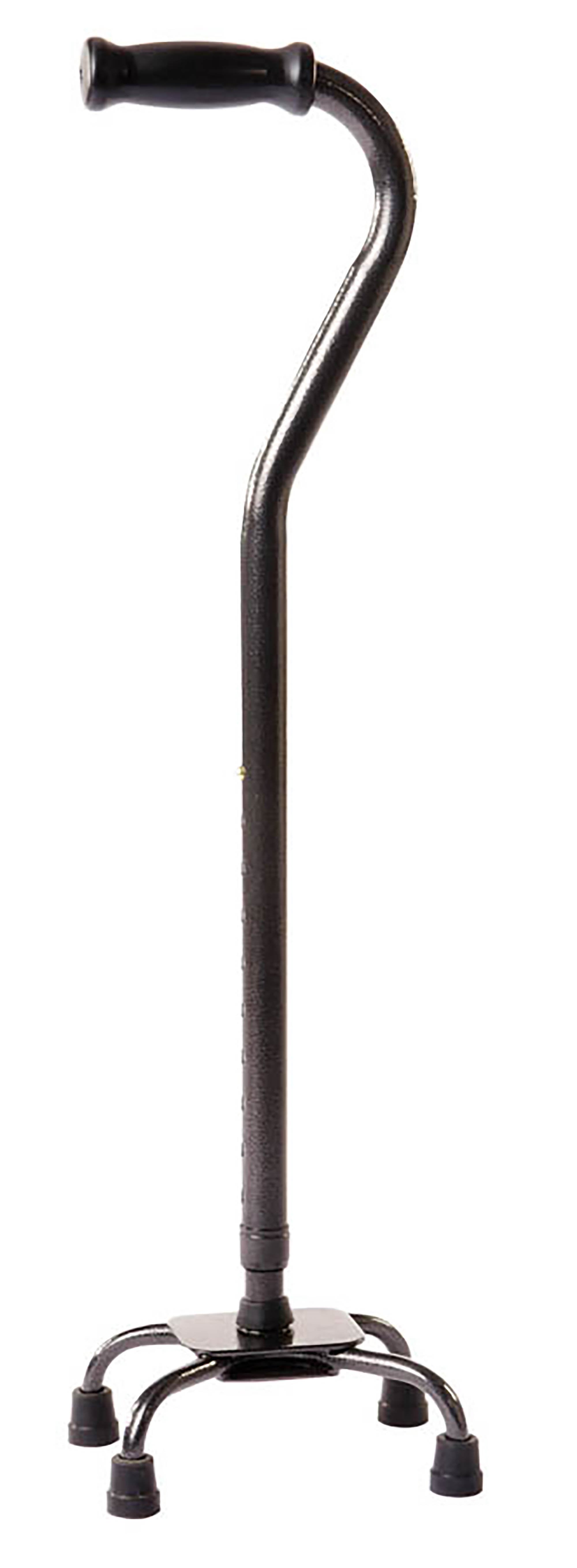 Small Base Quad Cane Carex® Steel 28 to 37 Inch Height Black