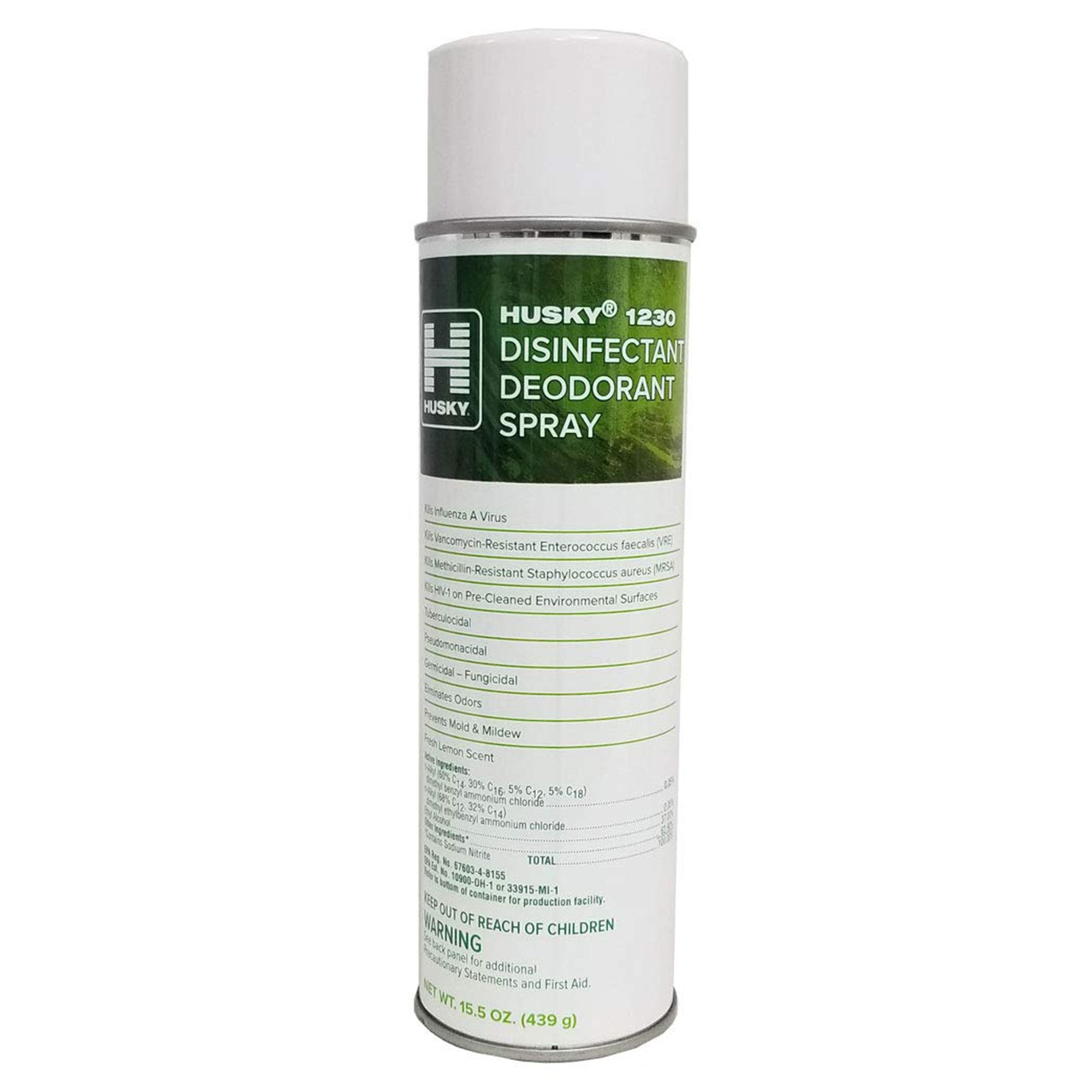 Husky® 1230 Surface Disinfectant Alcohol Based Aerosol Spray Liquid 15.5 oz. Can Lemon Scent NonSterile