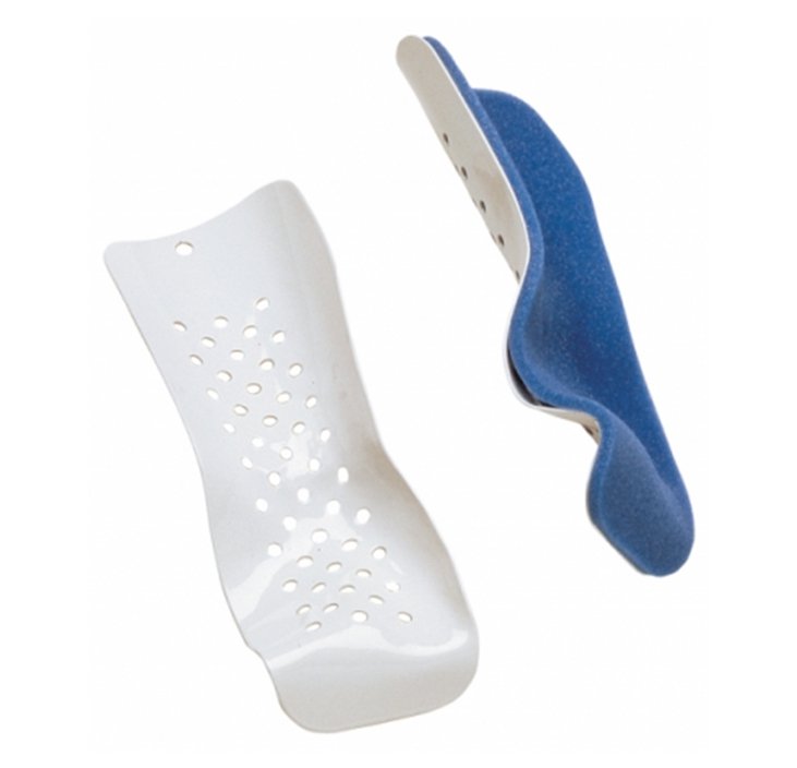 Colles' Wrist Splint ProCare® Padded Aluminum / Foam Left Hand Blue / White Medium