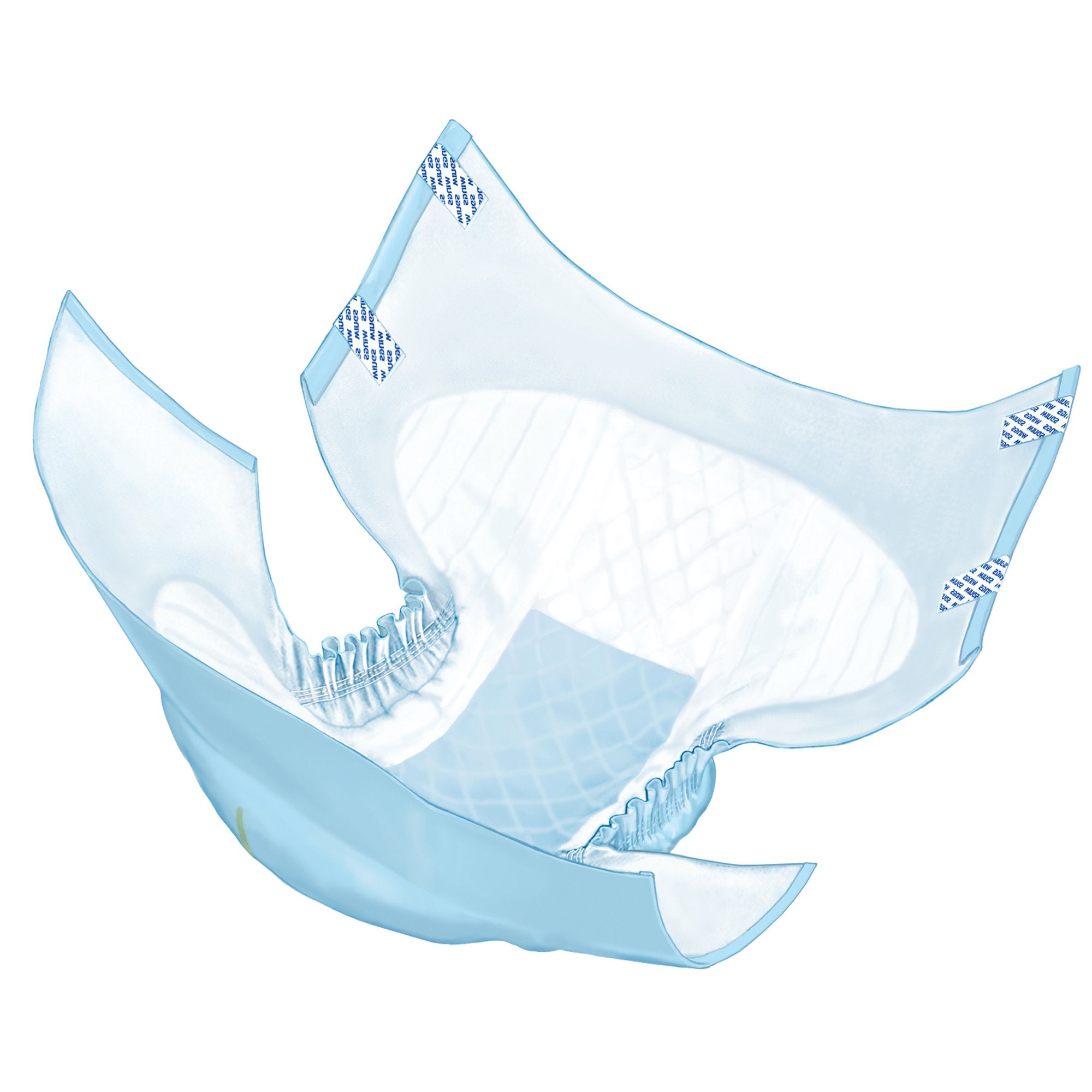 Unisex Youth Incontinence Brief Wings™ Plus Small Disposable Heavy Absorbency