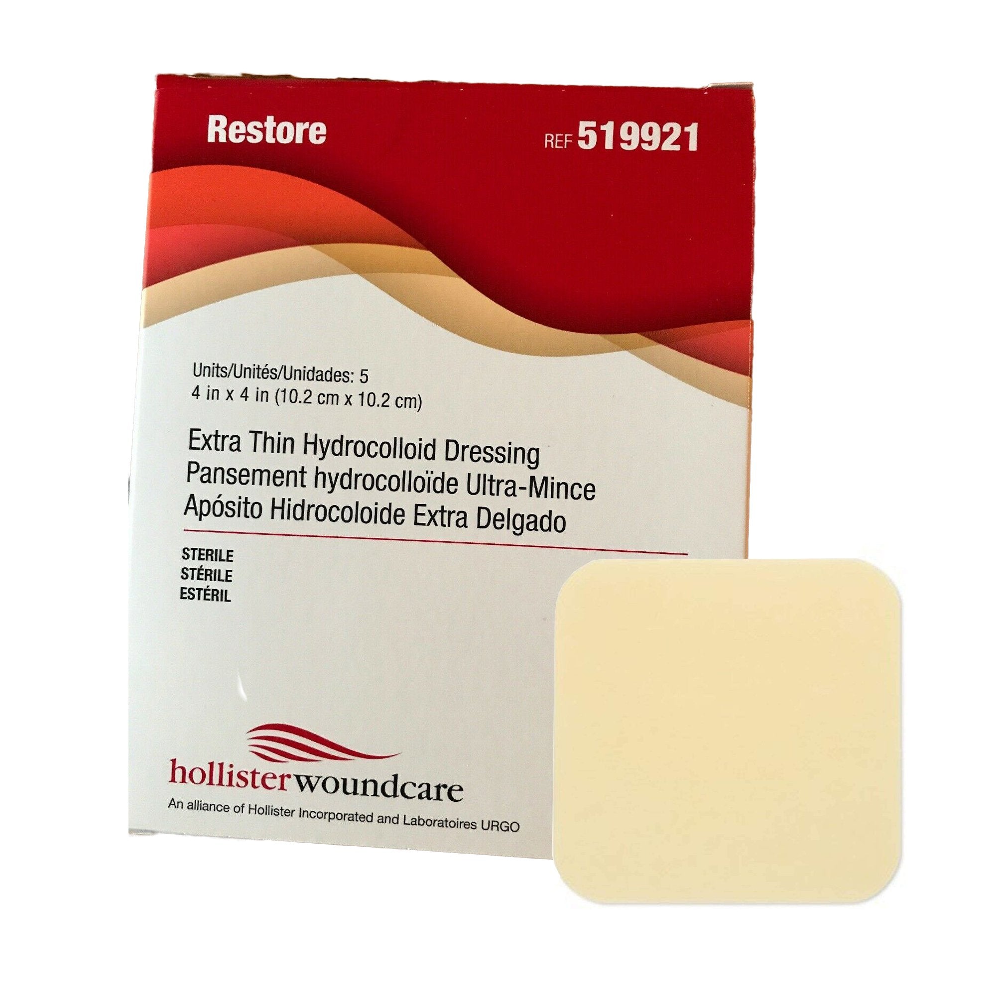 Thin Hydrocolloid Dressing Restore™ Extra Thin 4 X 4 Inch Square