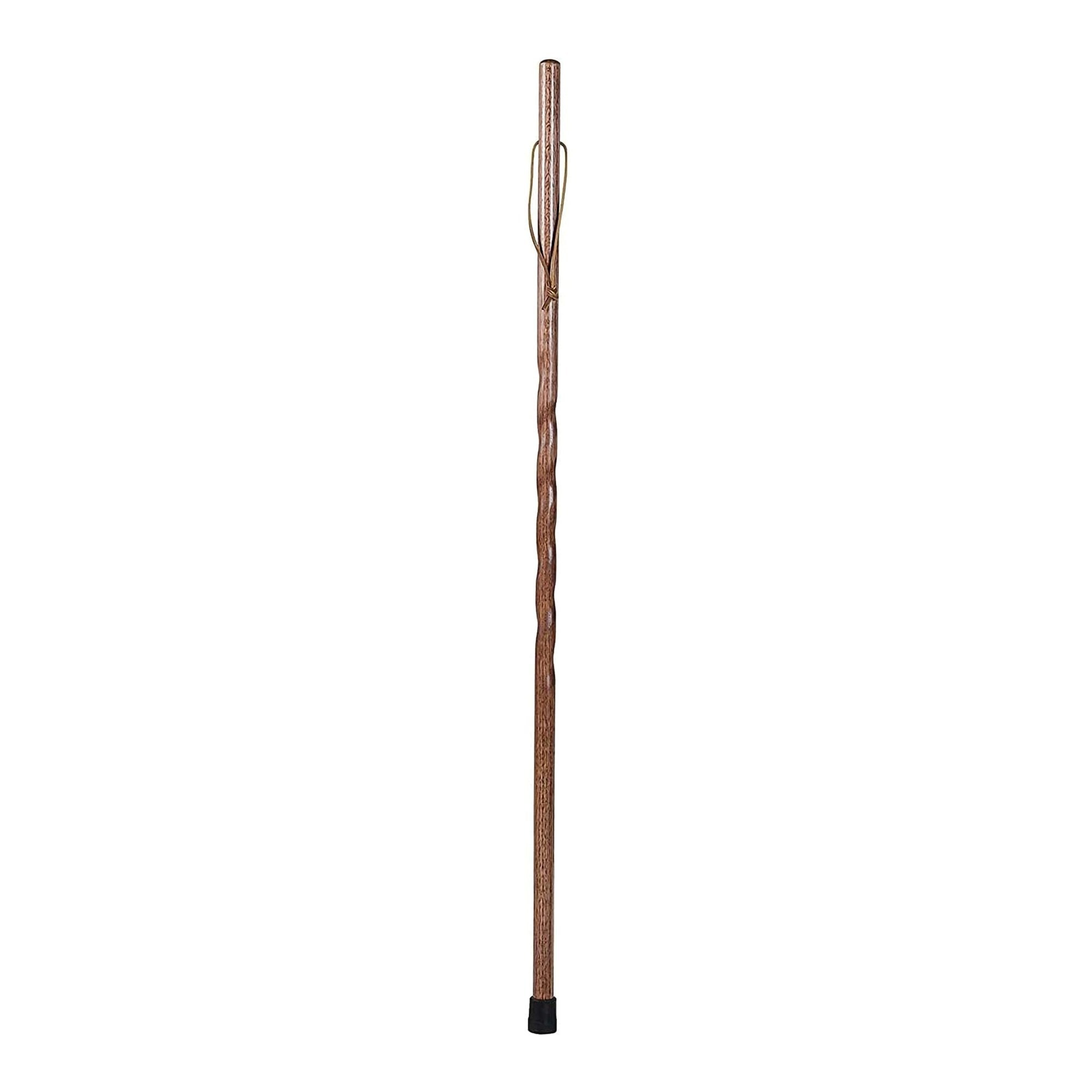Walking Stick Brazos™ Twisted Backpacker Wood 55 Inch Height Red Oak