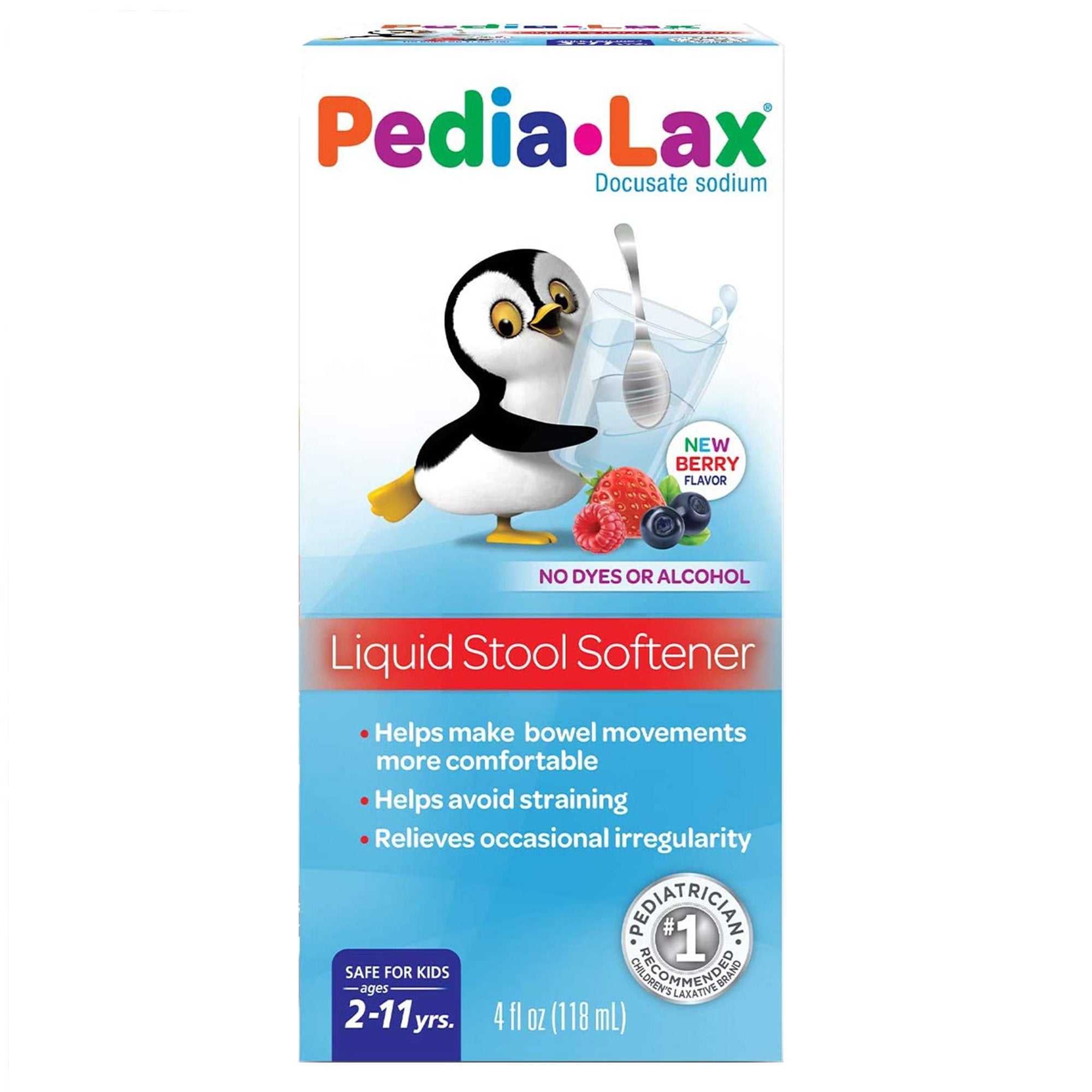 Stool Softener Pedia-Lax® Fruit Punch Flavor Liquid 4 oz. 50 mg / 15 mL Strength Docusate Sodium