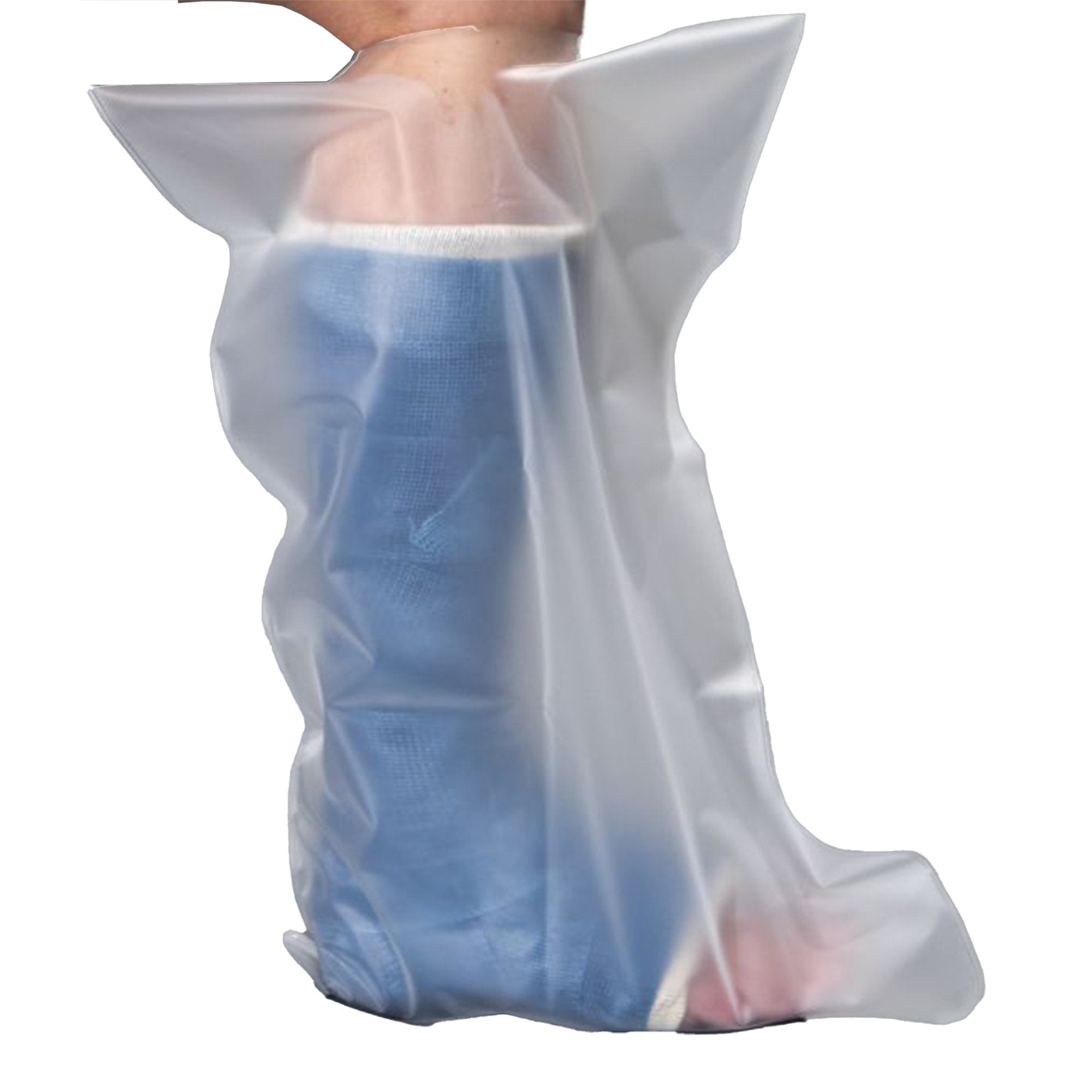 Leg Cast and Bandage Protector AquaShield® Half Regular Polyurethane 12-1/2 to 16-1/2 Inch Leg Circumference Above Cast