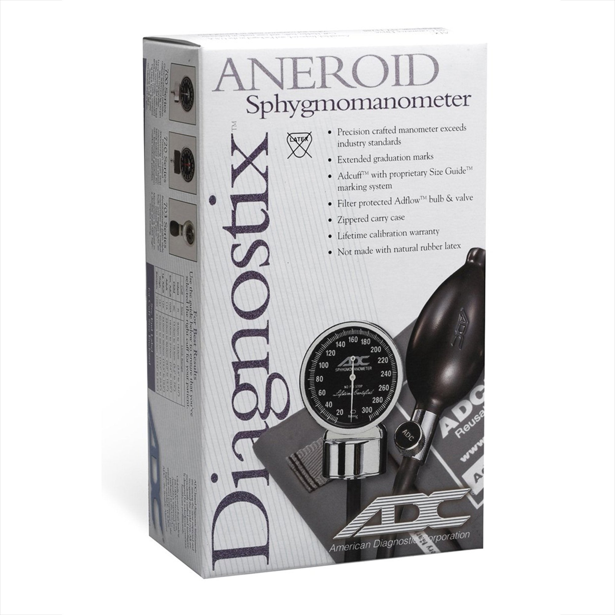 Aneroid Sphygmomanometer Unit Bariatric Diagnostix™720 Series Bariatric Cuff Nylon 44 - 66 cm Pocket Aneroid