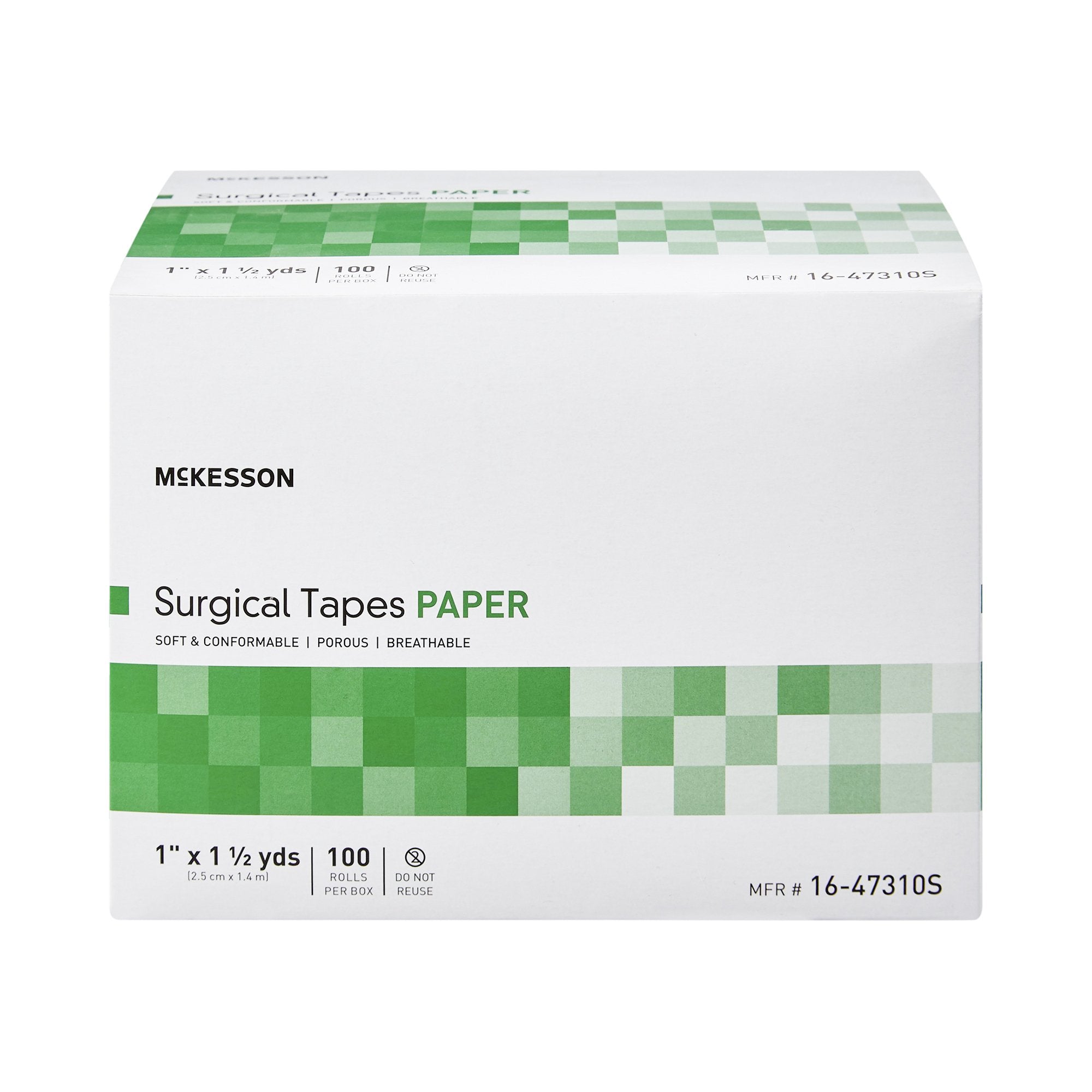 Medical Tape McKesson White 1 Inch X 1-1/2 Yard Paper NonSterile