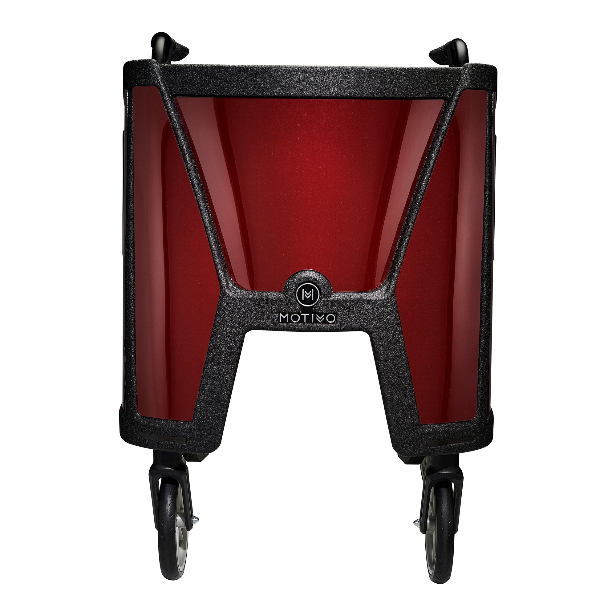 4 Wheel Rollator Tour Ruby Red Adjustable Height / Folding Carbon Fiber Frame