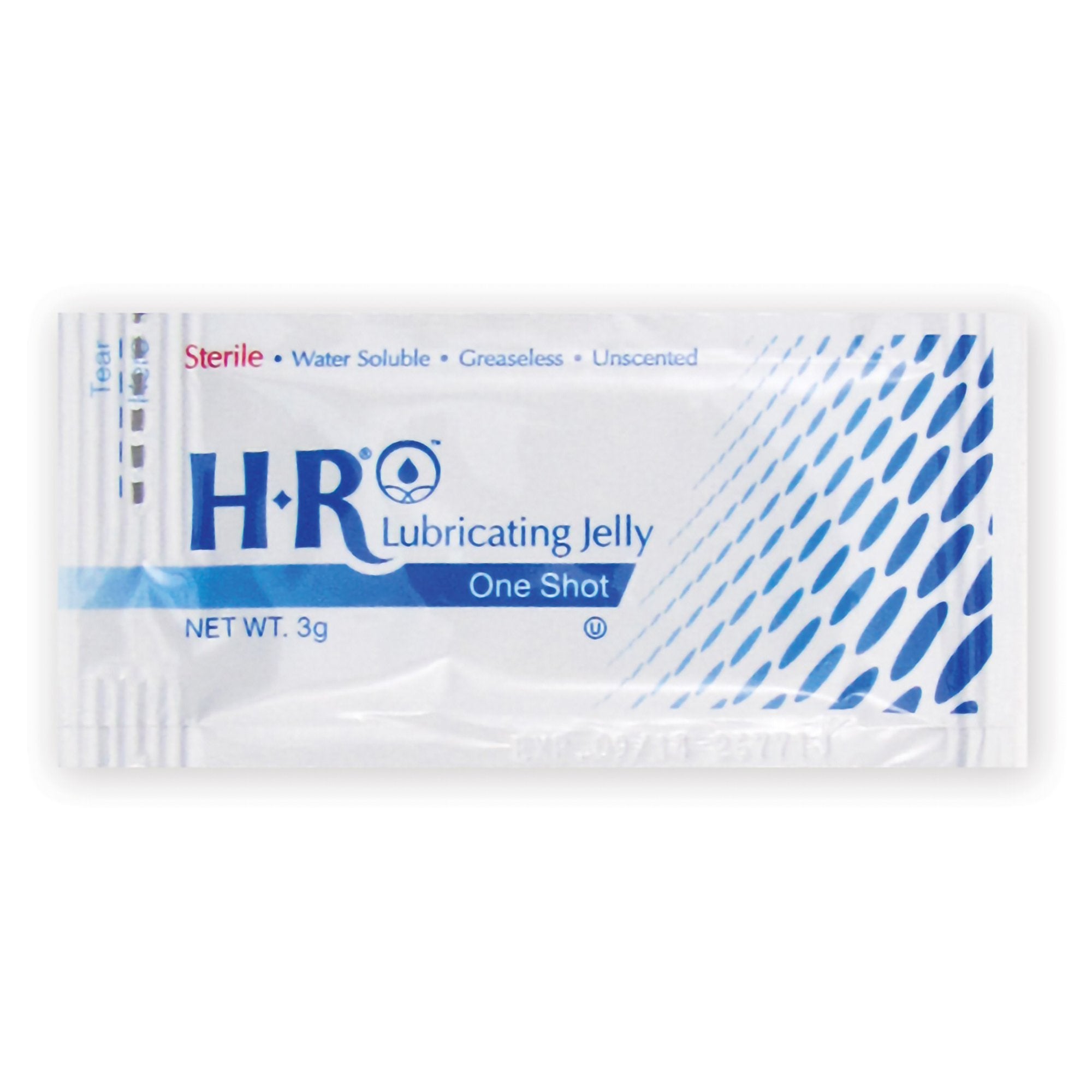 Lubricating Jelly HR® One Shot® 3 Gram Individual Packet Sterile