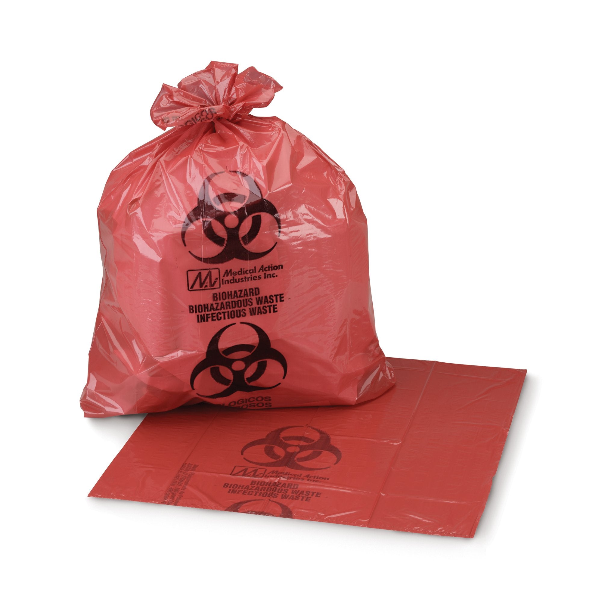 Infectious Waste Bag McKesson 40 to 45 gal. Red Bag 17 X 23 X 46 Inch