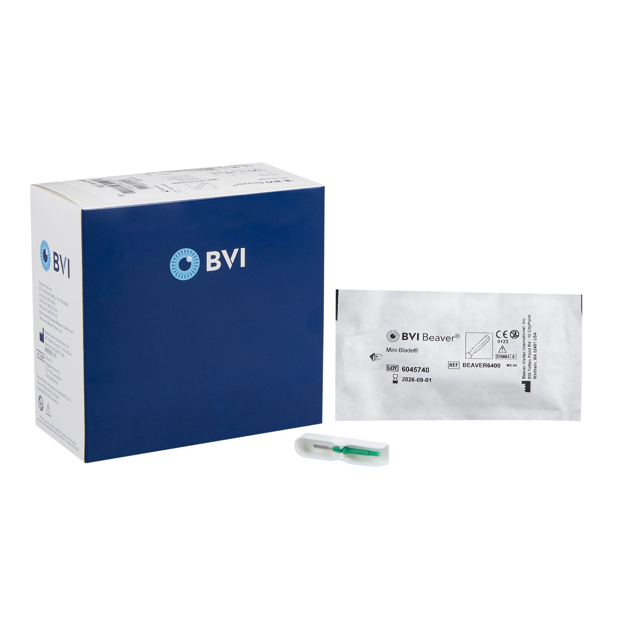 Surgical Blade Beaver® 6400 Mini-Blade® Stainless Steel No. 6400 Sterile Disposable Individually Wrapped