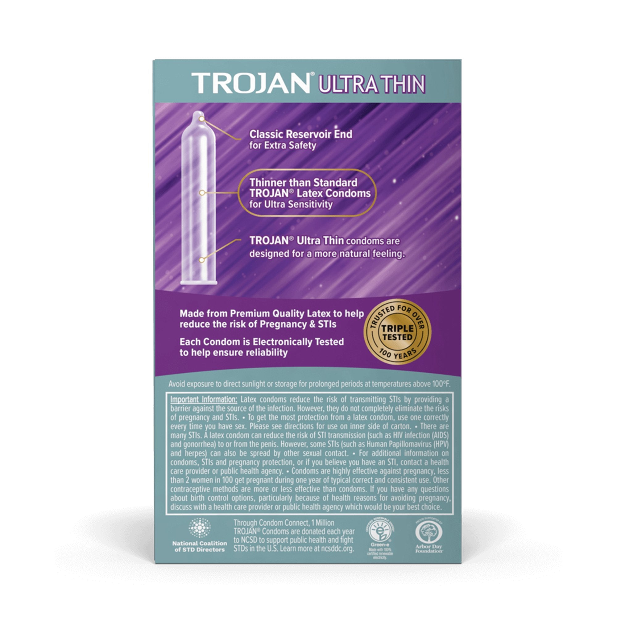 Condom Trojan® Lubricated 12 per Box