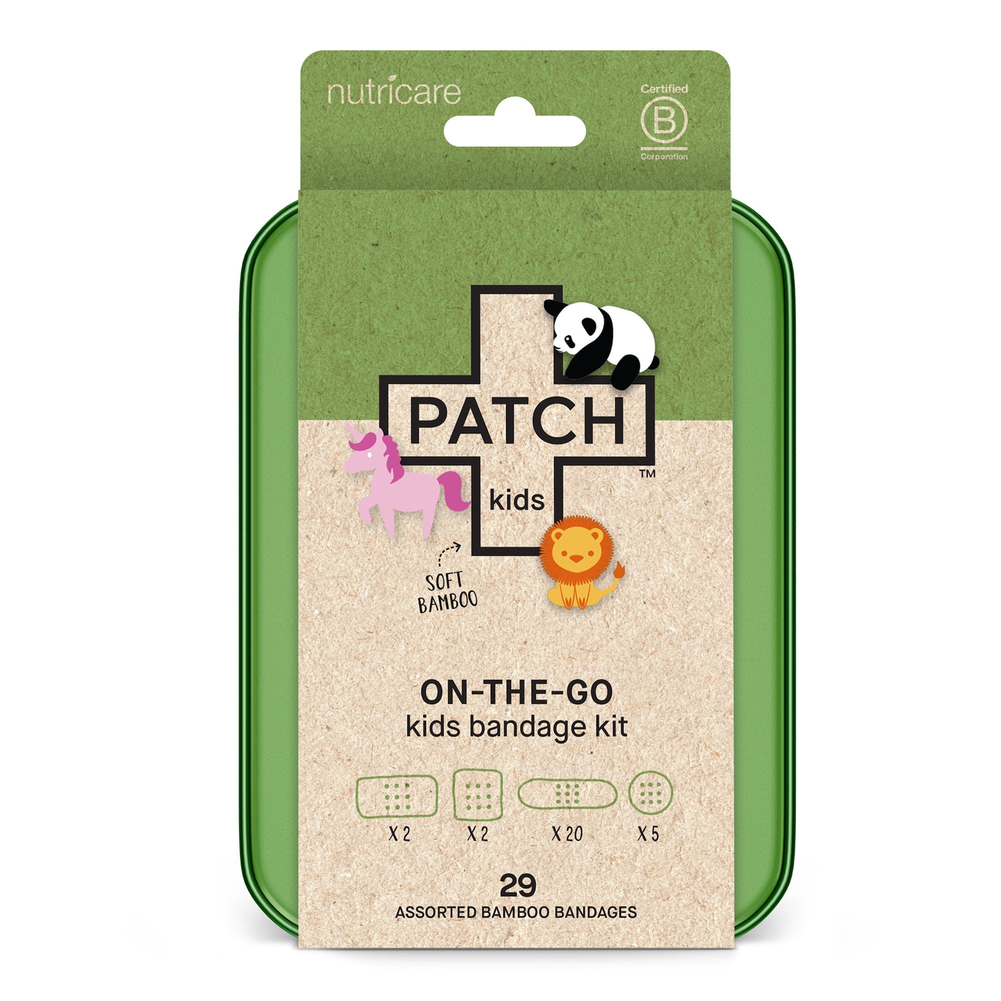 First Aid Kit PATCH™ Kids On-The-Go Tin Container