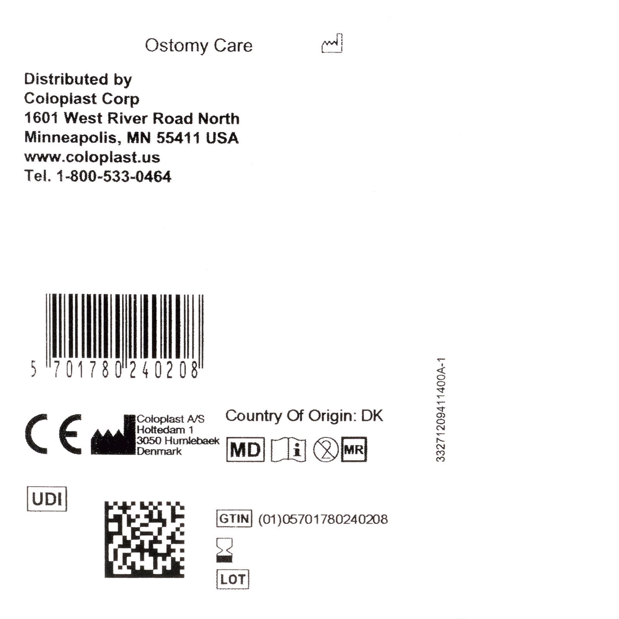 Ostomy Seal Brava® Convex, Starter Hole 1-9/16 Inch (40mm)
