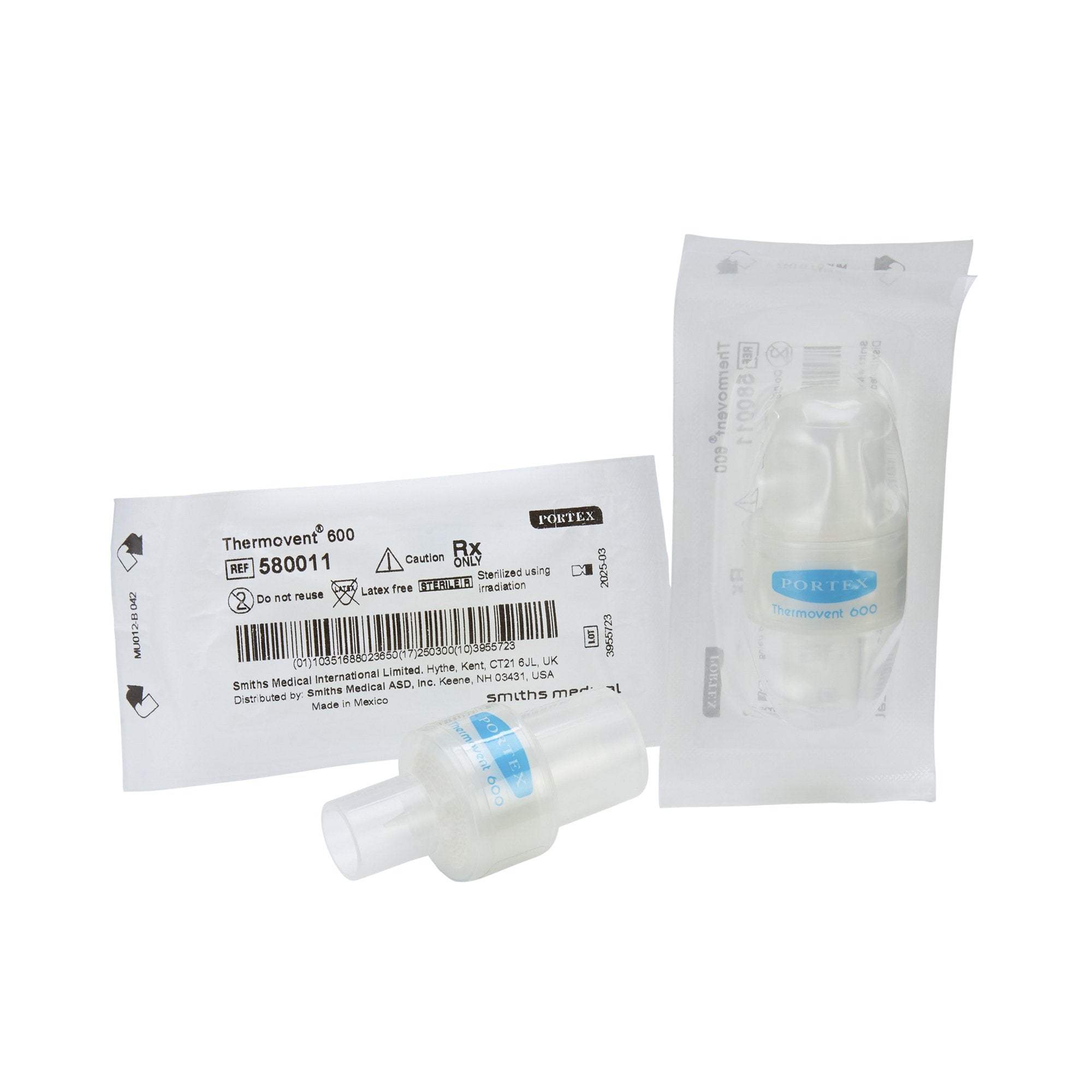 Heat and Moisture Exchanger Portex® 27 mg H2O @ VT 500mL 2.9 cm @ 60 LPM