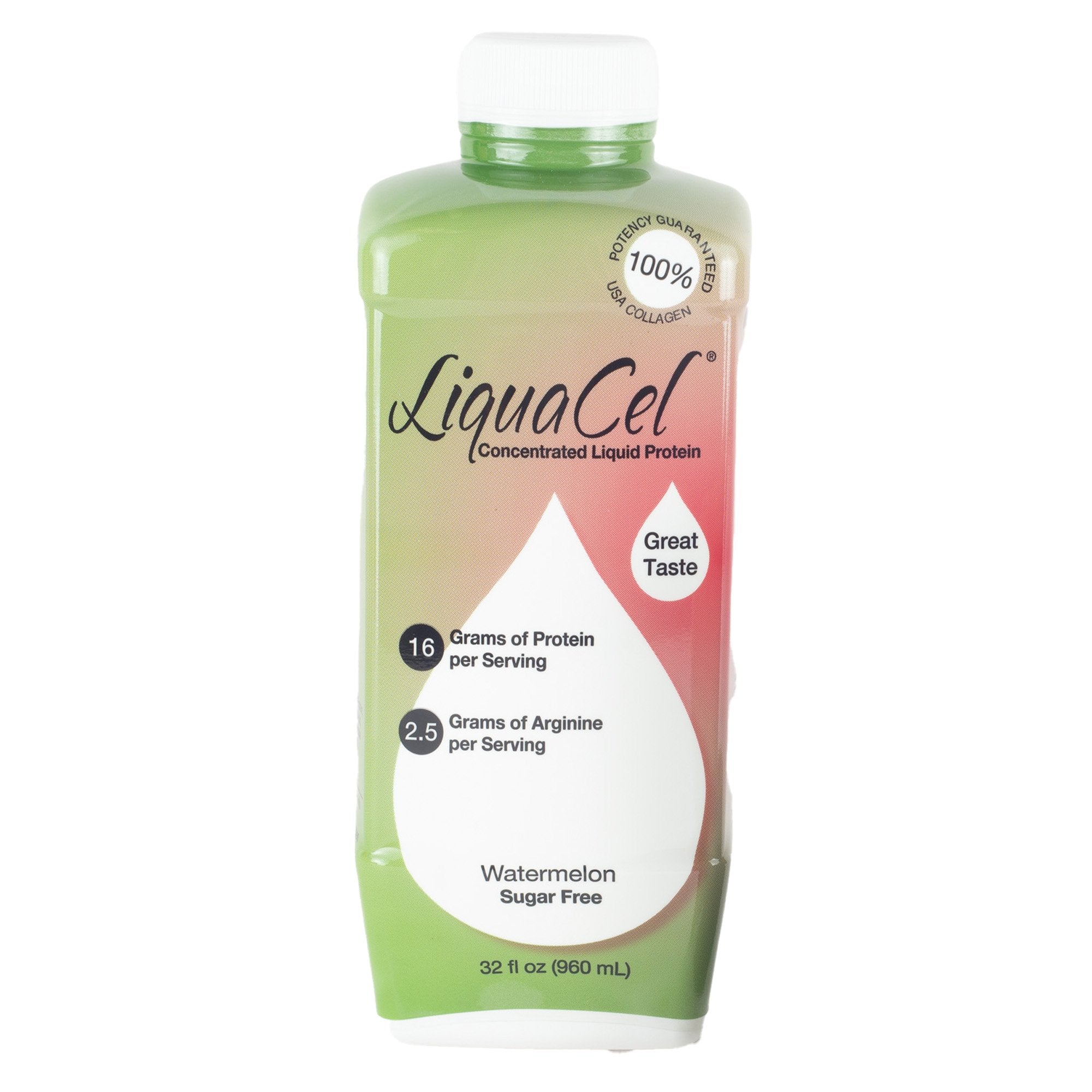 Oral Supplement LiquaCel® Watermelon Flavor Liquid 32 oz. Bottle
