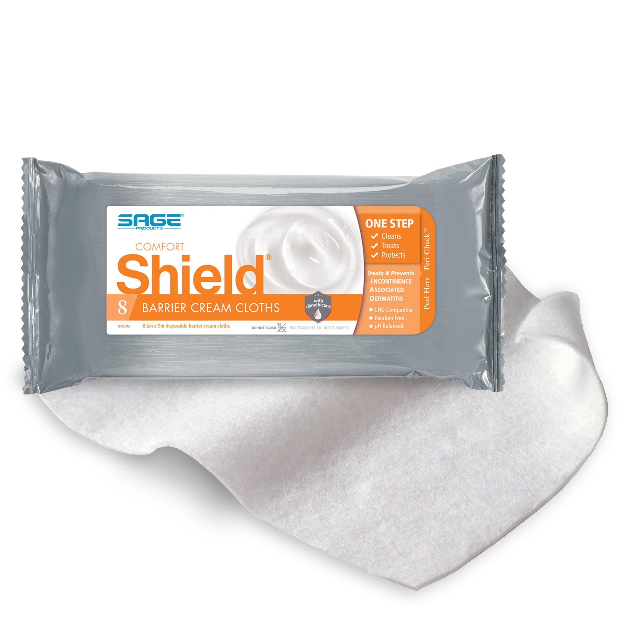 Incontinence Care Wipe Comfort Shield® Soft Pack Unscented 8 Count