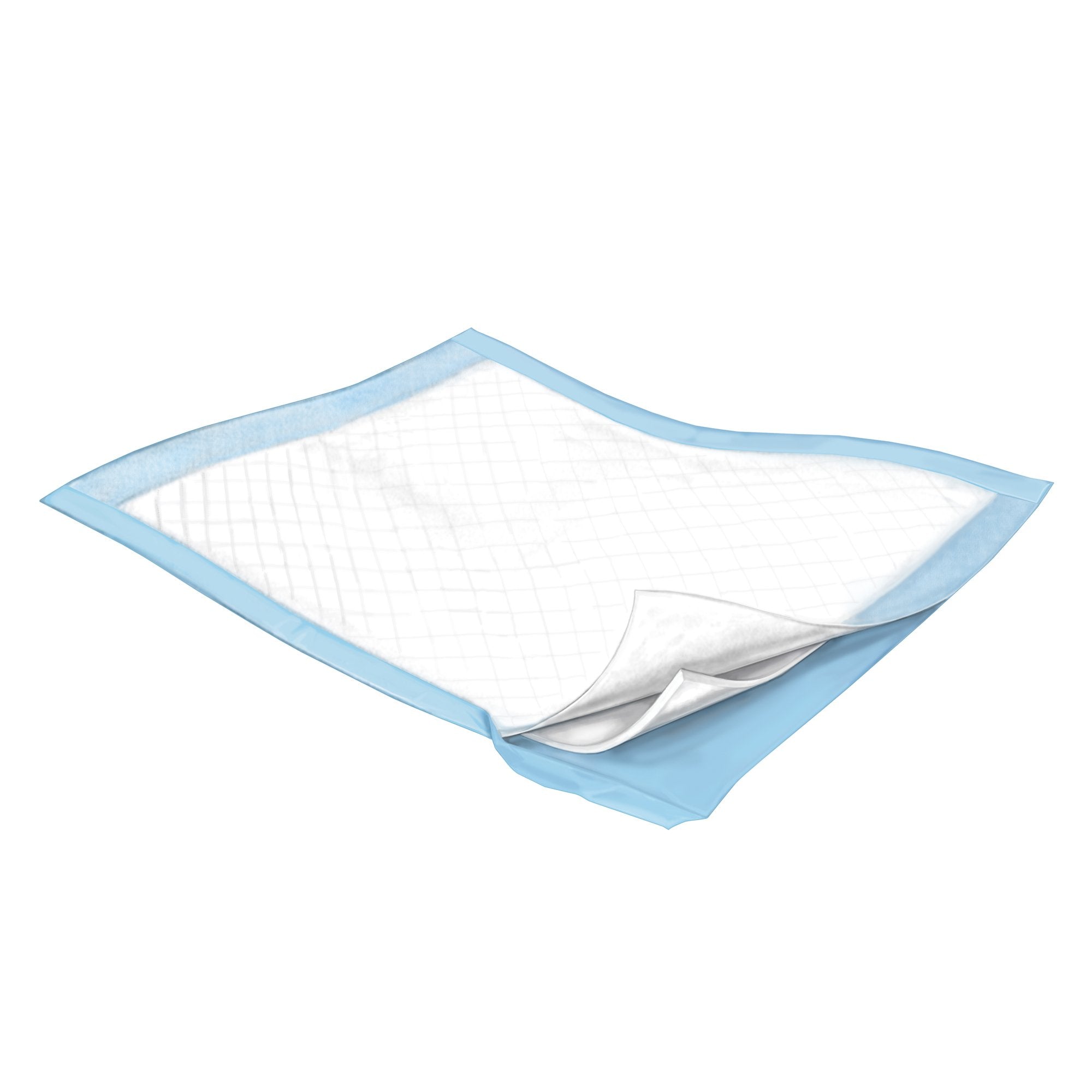 Underpad Simplicity™ Extra 17 X 24 Inch Disposable Fluff Light Absorbency