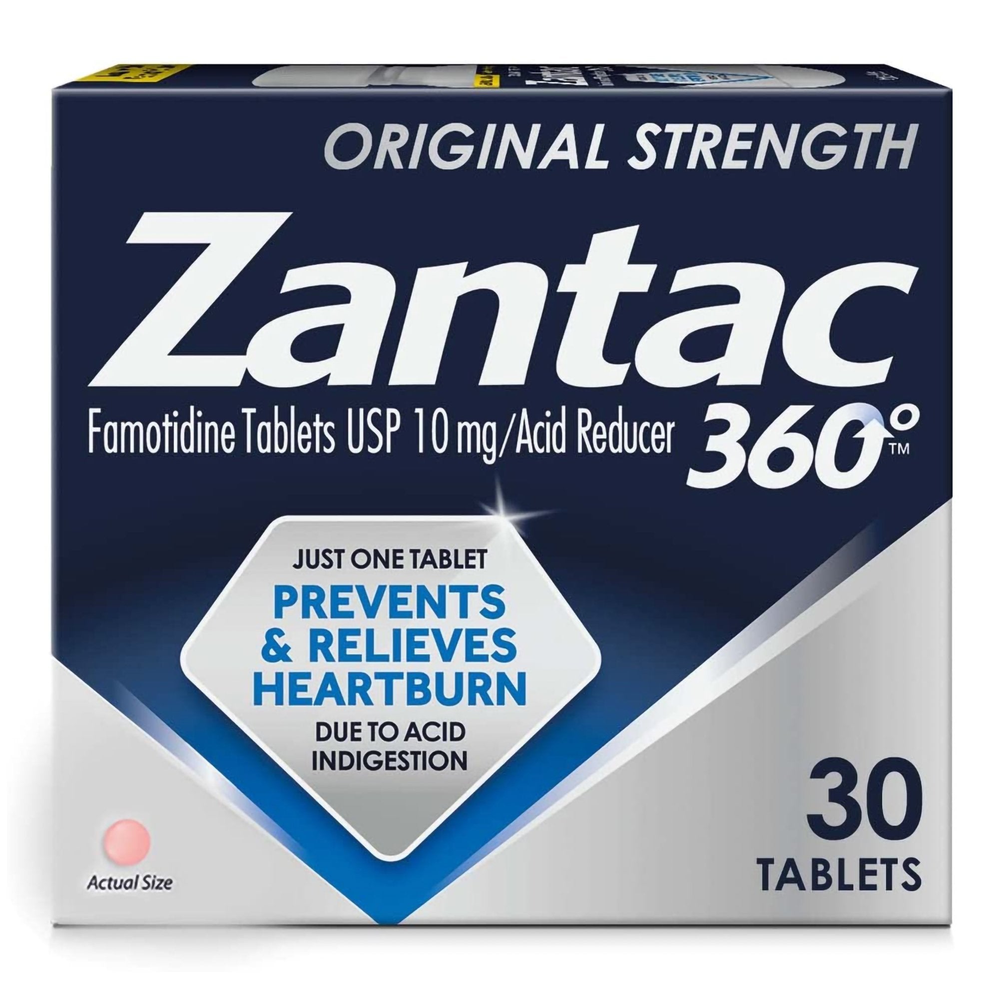 Antacid Zantac® 10 mg Strength Tablet 30 per Box