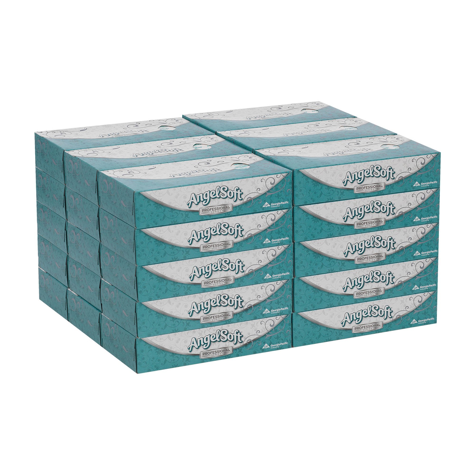 Angel Soft Professional Series® Facial Tissue White 7-3/5 X 8-4/5 Inch 100 Count