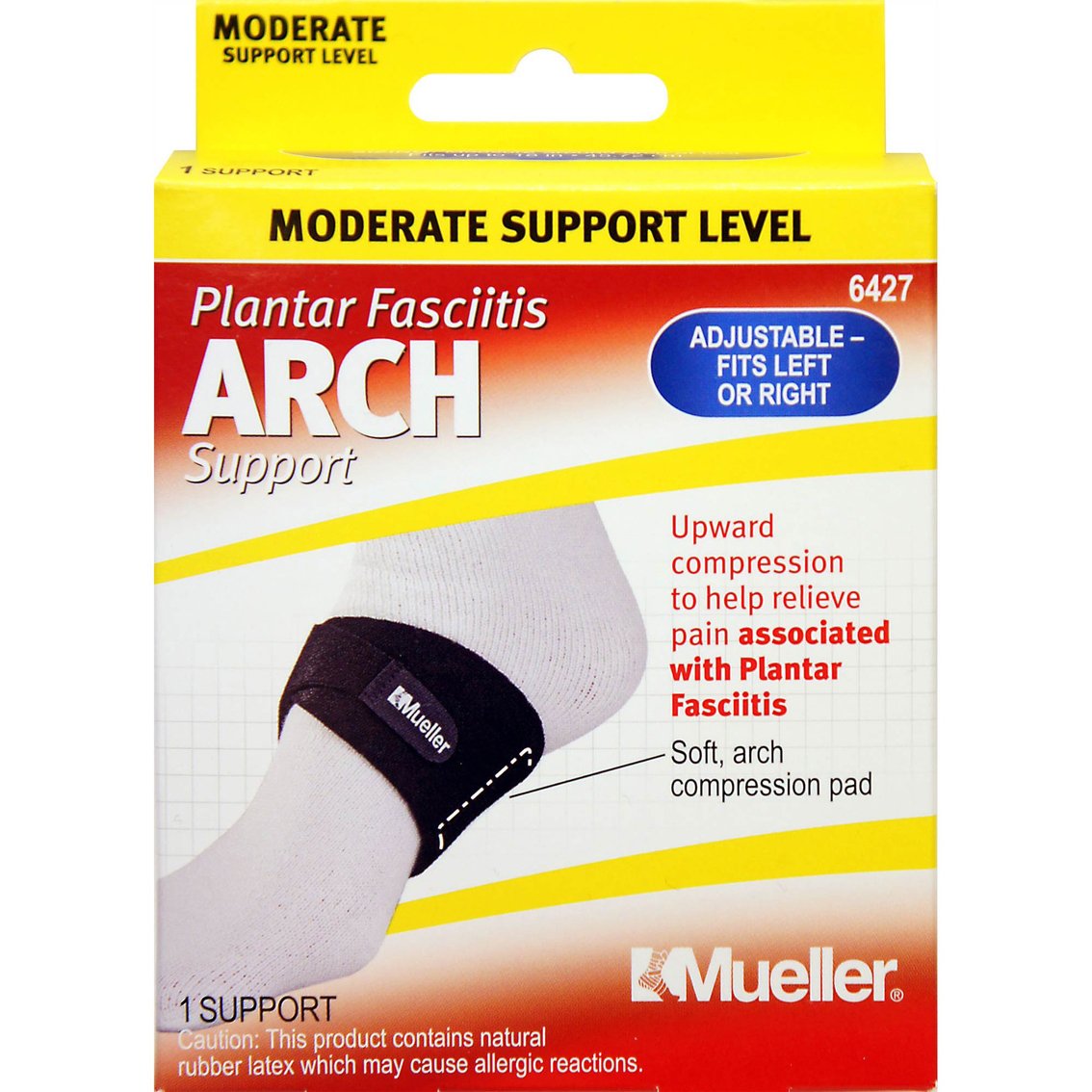 Arch Support Mueller® One Size Fits Most Hook and Loop Strap Closure Foot