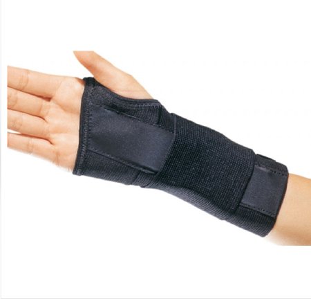 Wrist Brace ProCare® CTS Contoured Aluminum / Cotton / Elastic Right Hand Black Medium