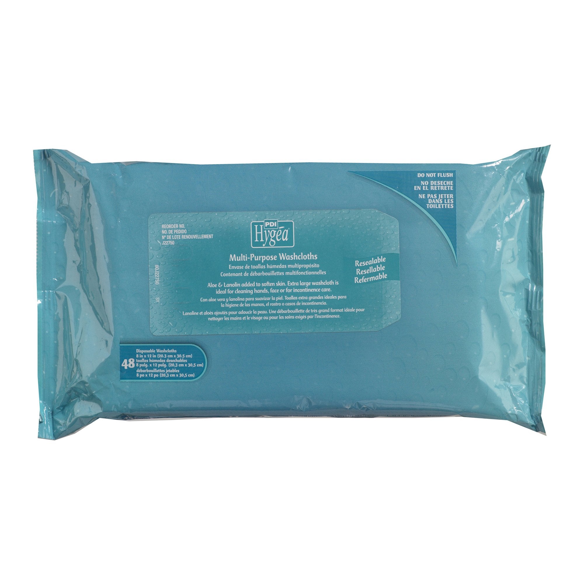 Personal Cleansing Wipe Hygea® Soft Pack Scented 48 Count