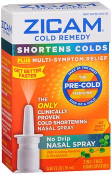 Cold and Sinus Relief Zicam® 4X - 4X - 4X Strength Nasal Spray 0.5 oz.