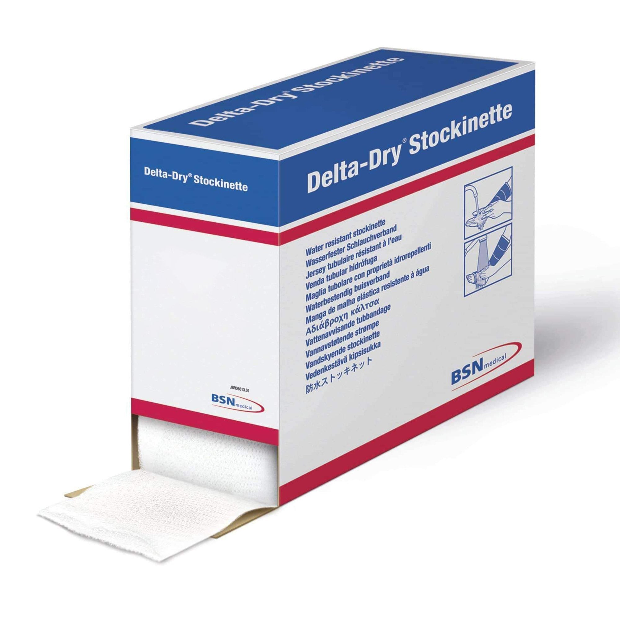 Stockinette Water Resistant Delta-Dry® 4 Inch X 11 Yard Polypropylene / Nylon / Polyester Mesh NonSterile
