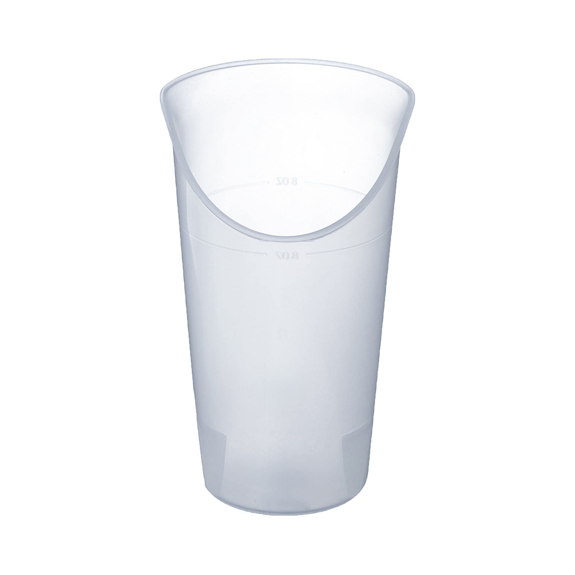 ADL Dysphagia Cup Nosey Cup 8 oz. Clear Plastic Reusable