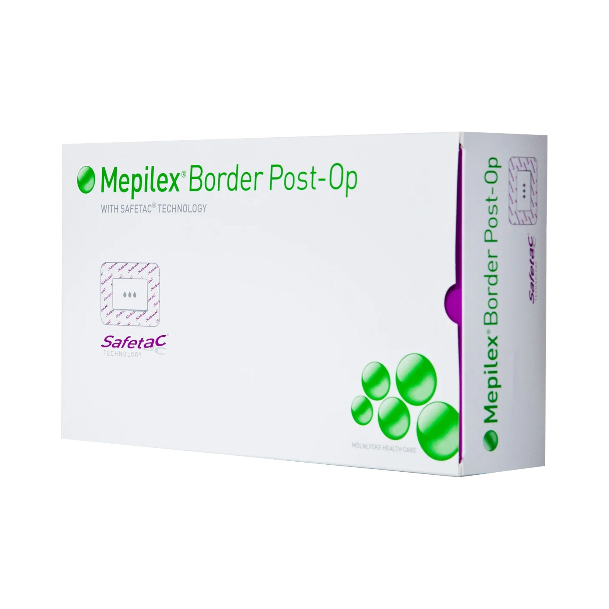 Foam Dressing Mepilex® Border Post-Op 4 X 6 Inch With Border Film Backing Silicone Adhesive Rectangle Sterile