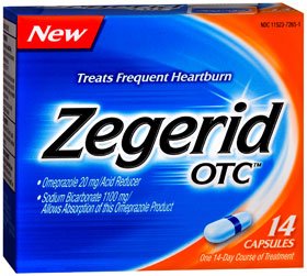 Antacid Zegerid OTC® 1100 mg - 20 mg Strength Capsule 14 per Box