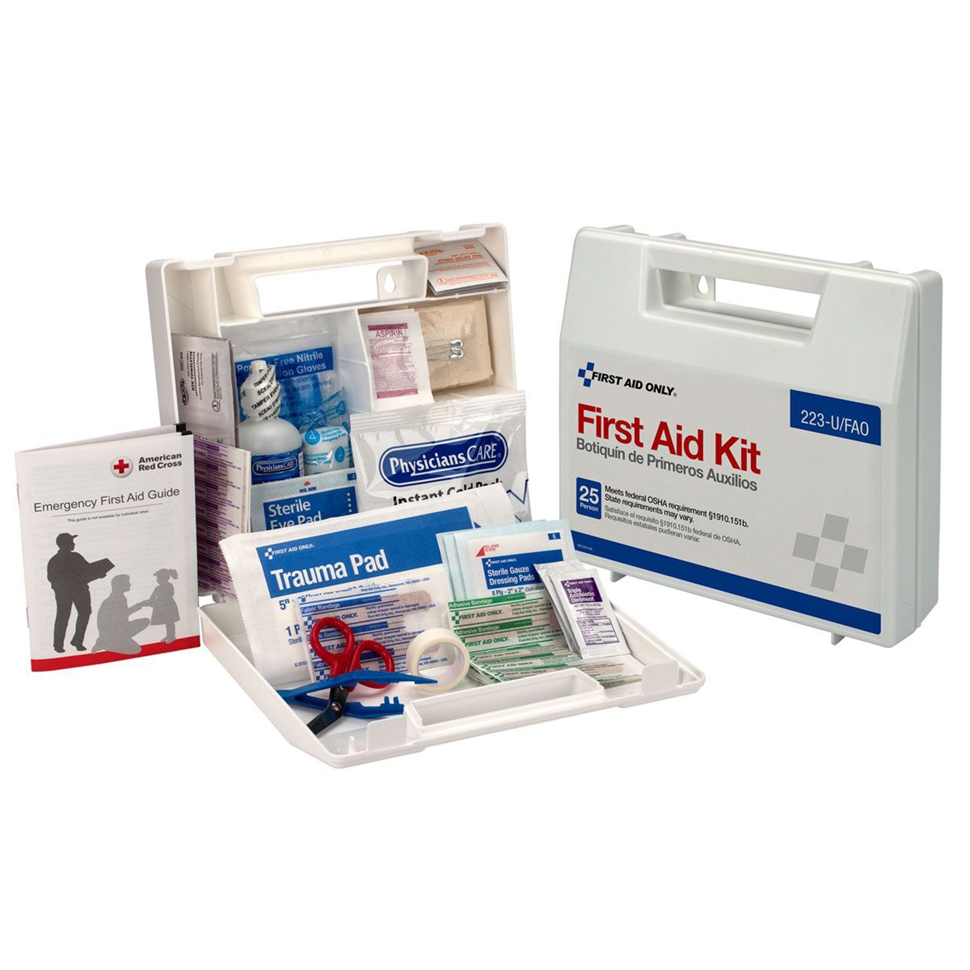 First Aid Kit First Aid Only® 25 Person Plastic Case