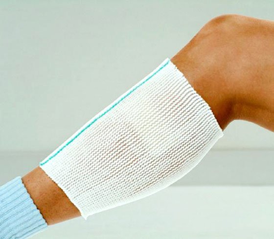 Elastic Net Retainer Dressing X-Span® Tubular Polyester / Spandex 8 Yard Size 3 White / Mint Hand / Ankle / Wrist NonSterile