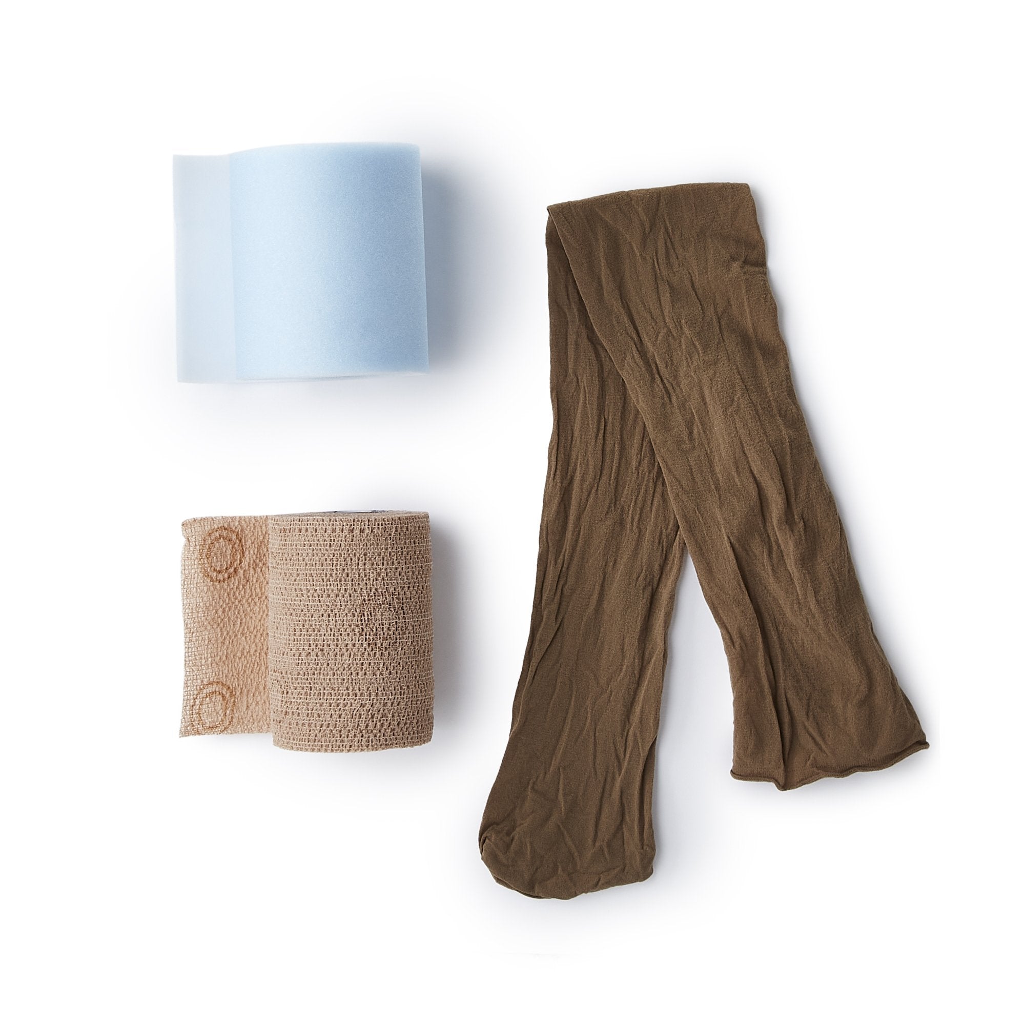 2 Layer Compression Bandage System CoFlex® TLC with Indicators 4 Inch X 3-2/5 Yard / 4 Inch X 5-1/10 Yard Self-Adherent / Pull On Closure Tan NonSterile 35 to 40 mmHg