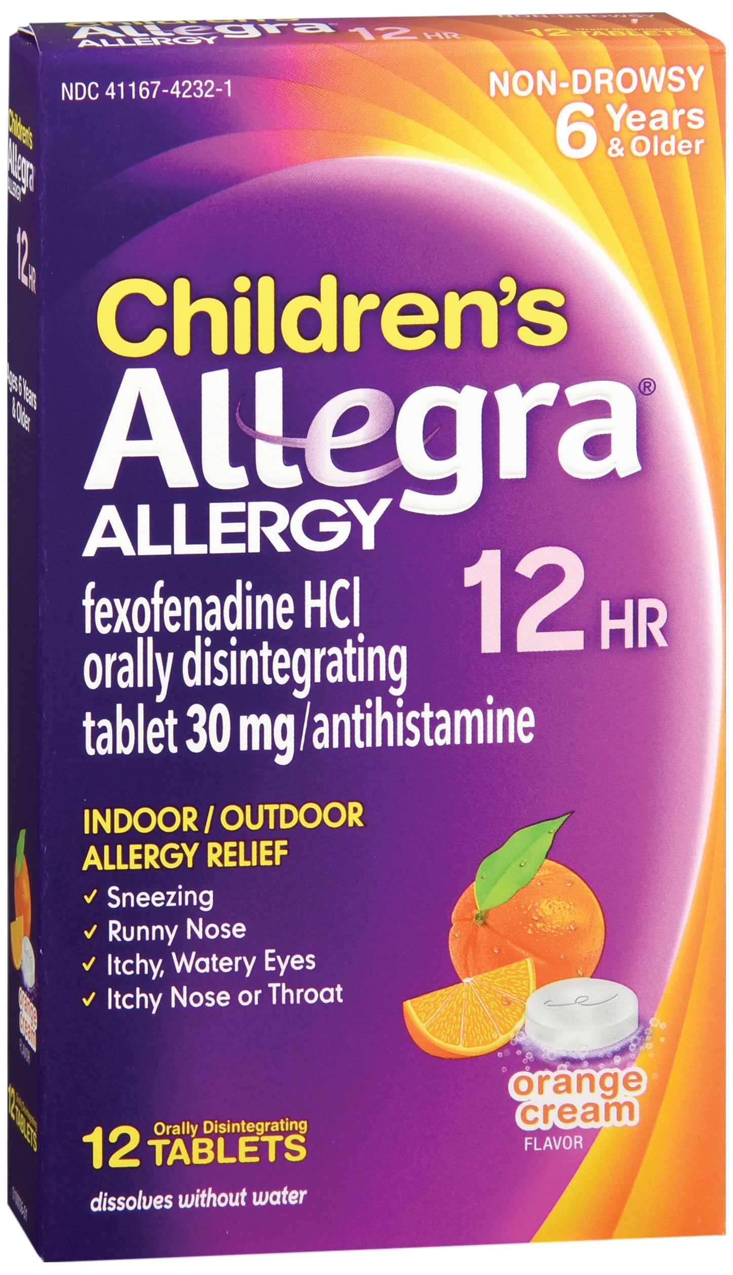 Children's Allergy Relief Children's Allegra® 30 mg Strength Tablet 12 per Box