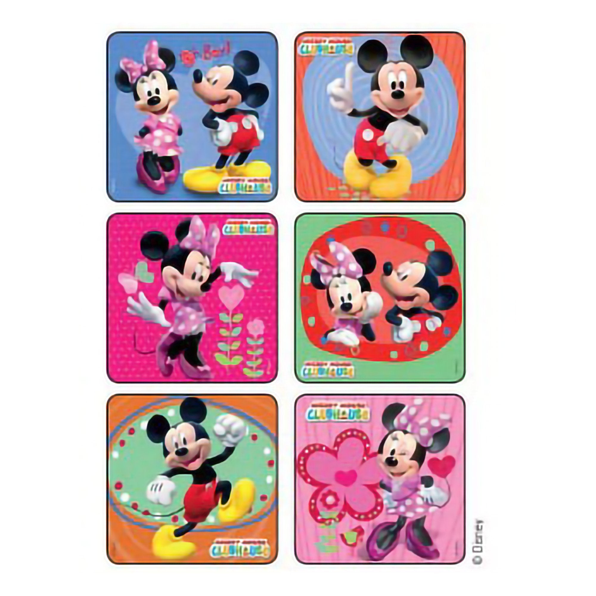 Disney® 75 per Roll Mickey and Minnie Mouse Glitter Sticker 2-1/2 Inch