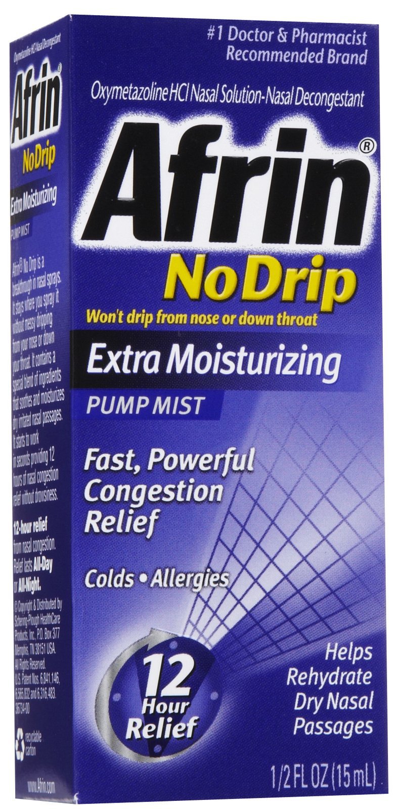 Sinus Relief Afrin® No Drip Extra Moisturizing 0.05% Strength Nasal Spray 15 mL