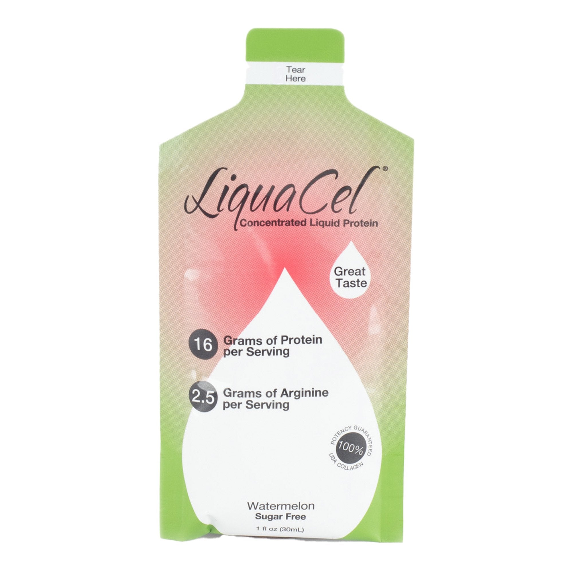 Oral Supplement LiquaCel® Watermelon Flavor Liquid 1 oz. Individual Packet