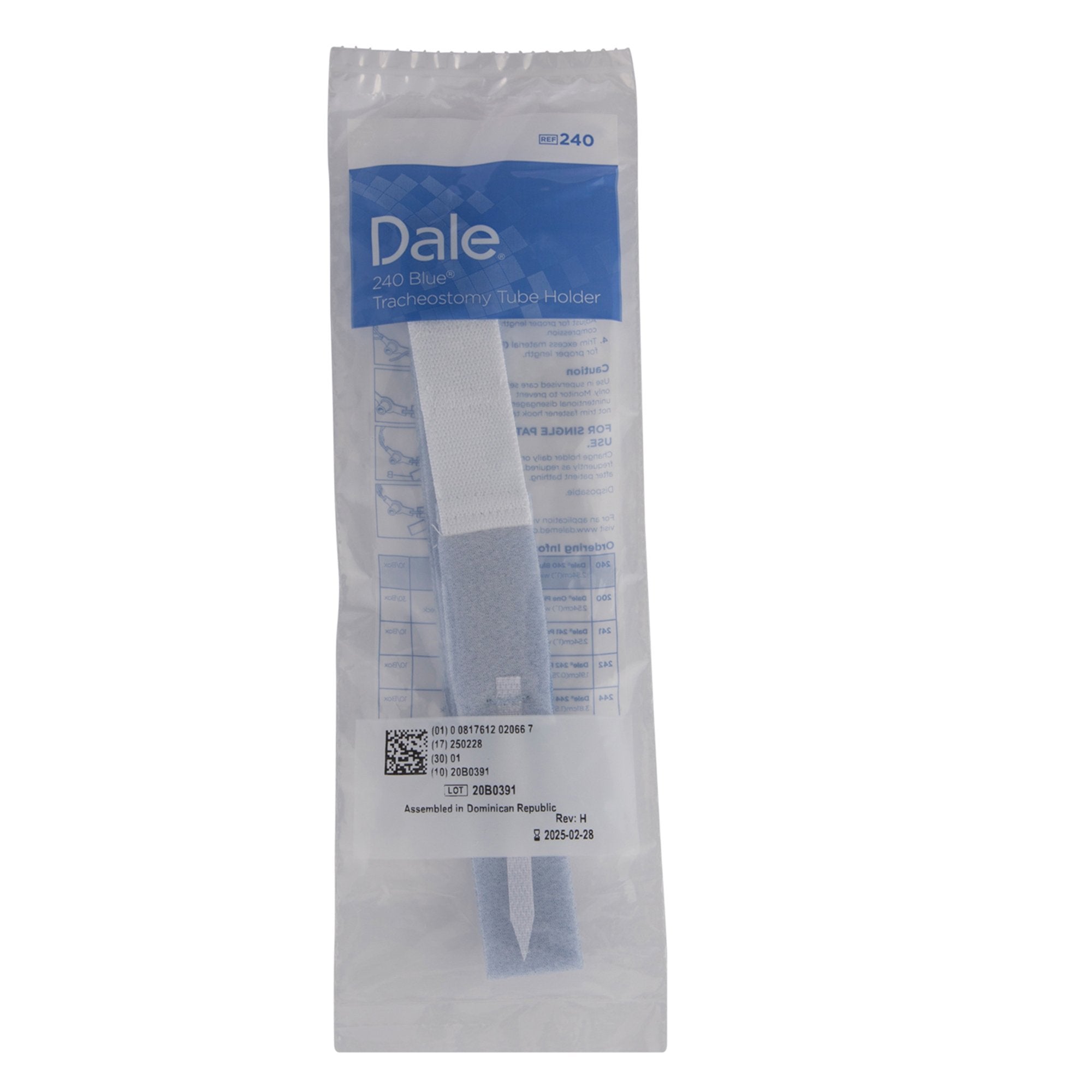 Tracheostomy Tube Holder Dale® 1 W X 19-1/2 Inch